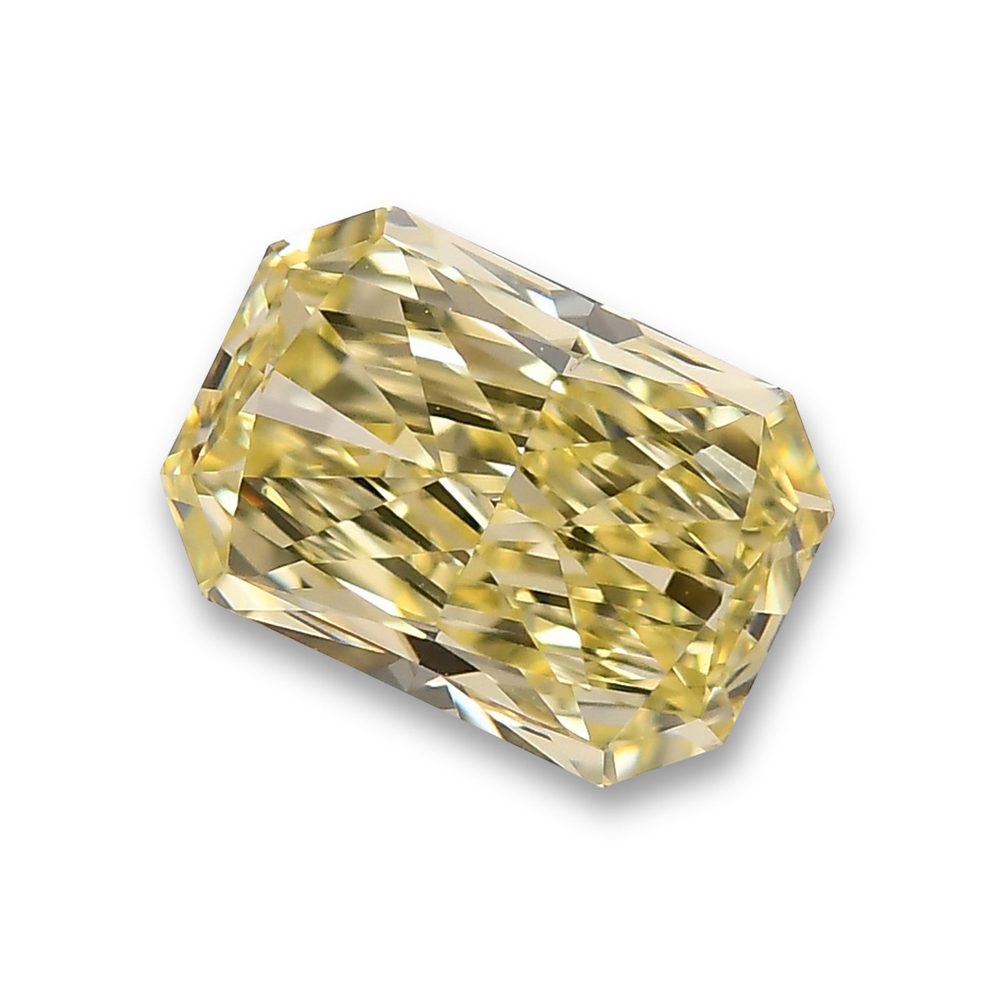 1.20 Carat Fancy Light Yellow Radiant Diamond IF GIA
