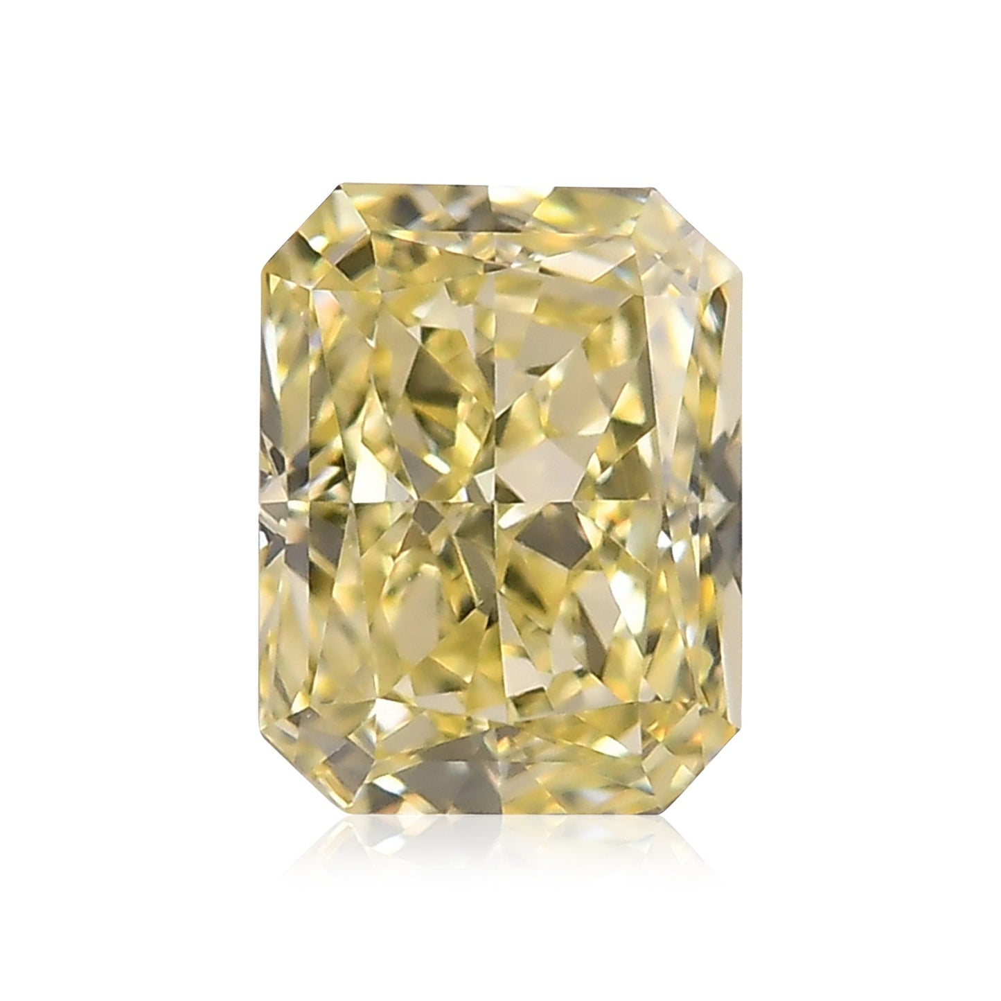 0,85 Karat Fancy Light Yellow Radiant Diamant IF GIA