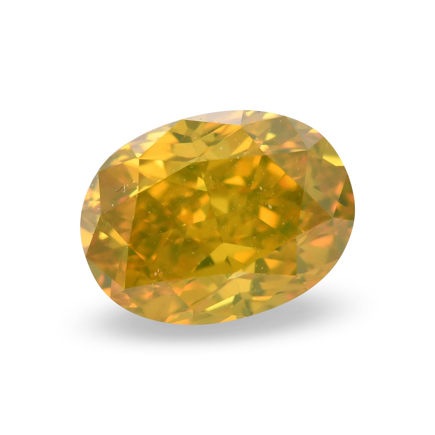 1,01 Karat Fancy Deep Brownish Yellow Oval Diamond (SI2) GIA