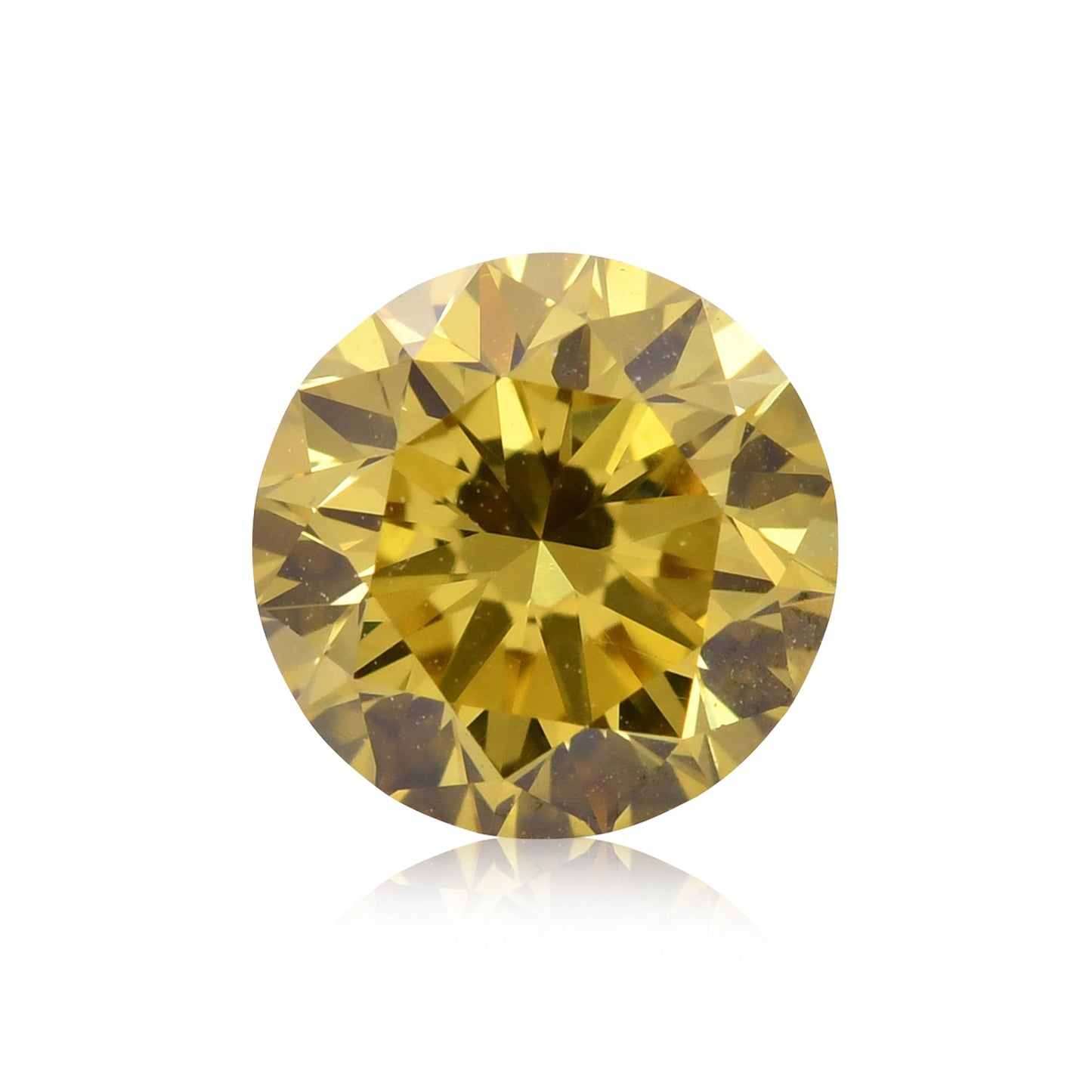 1,20 Karat Fancy Deep Yellow Brillant, runder Diamant, VS1 GIA