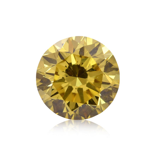 1,20 Karat Fancy Deep Yellow Brillant, runder Diamant, VS1 GIA