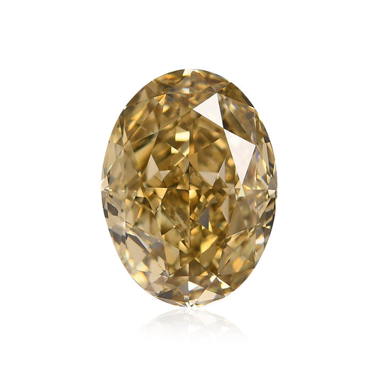 4,60 Karat Fancy Brown Yellow Ovaler Diamant VS2 GIA