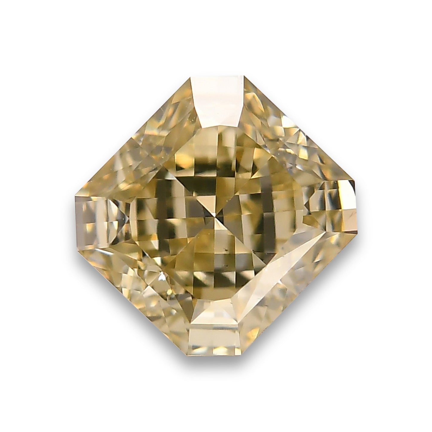 1,51 Karat Fancy Brownish Greenish Yellow Radiant Diamant VS2 GIA