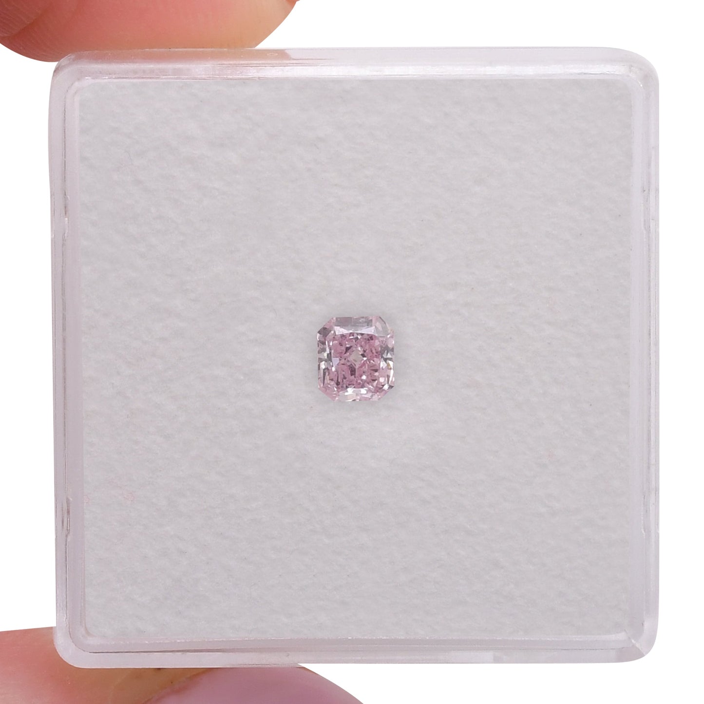 0,27 Karat Fancy Purplish Pink Radiant SI1 GIA