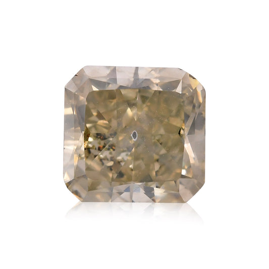 2,51 Karat Fancy Grünlich Grau Gelb Radiant Diamant (I1) GIA
