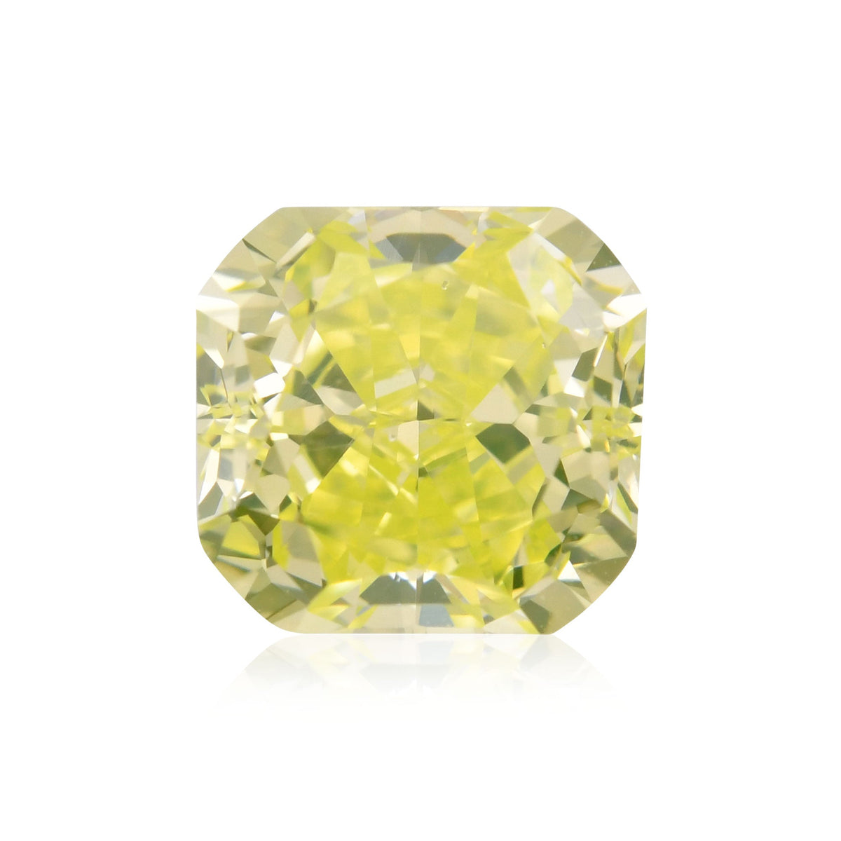 Cushion Diamond | 1.07 ct | Fancy Intense Green Yellow | VS2 | GIA | Ref 551368