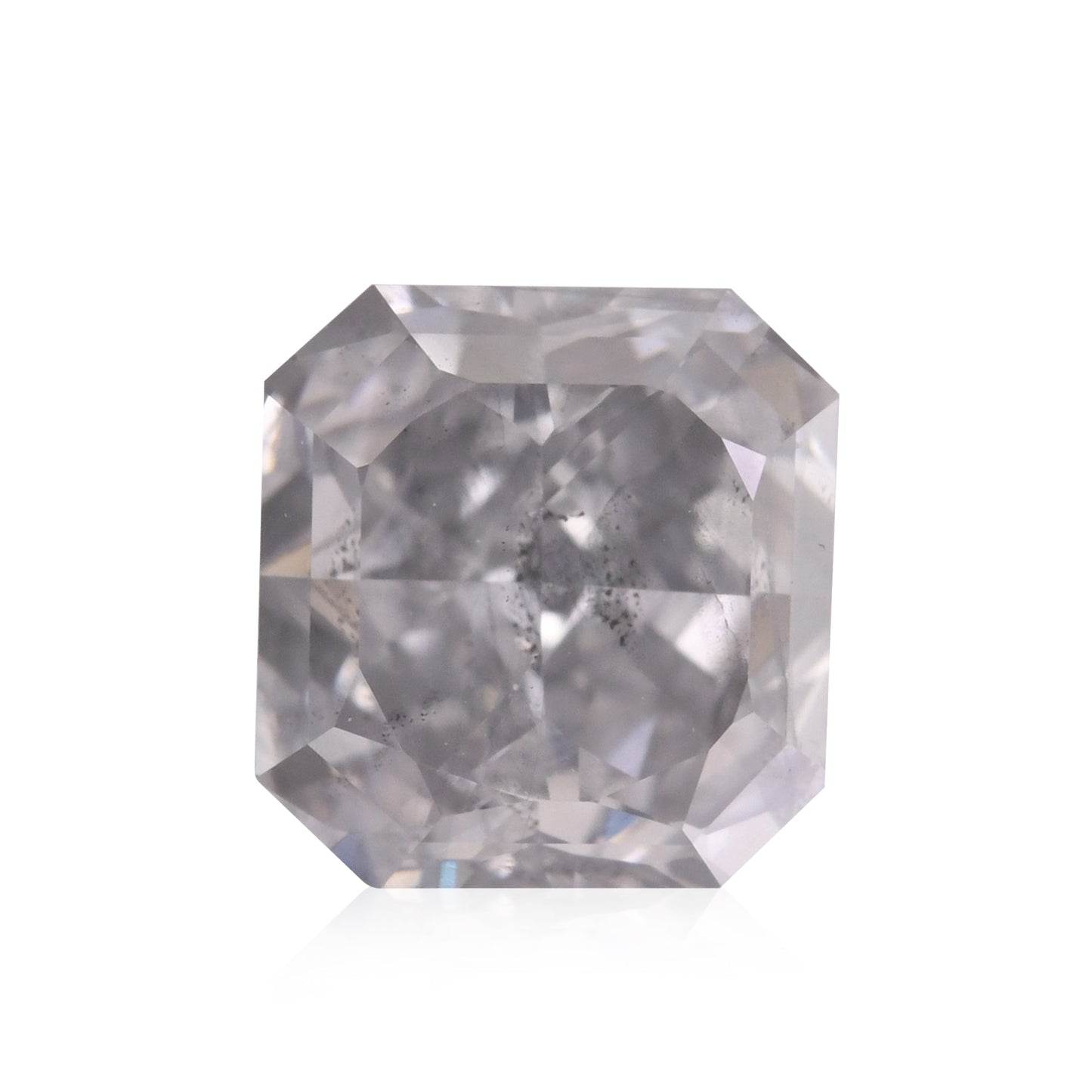 0,89 Karat Fancy Light Gray Blue Radiant Diamond (I1) GIA
