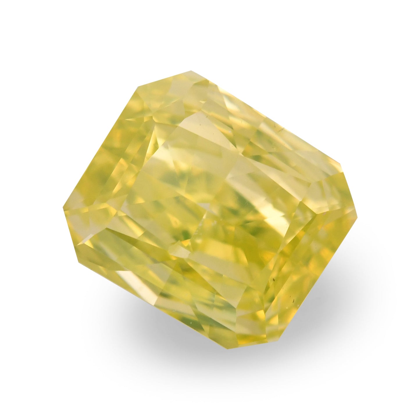1,01 Karat Fancy Intense Greenish Yellow Radiant VS2 GIA