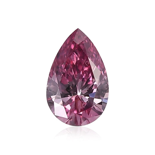 0,16 Karat Fancy Vivid Purplish Pink Birnenförmiger Diamant VS2 ARGYLE & GIA