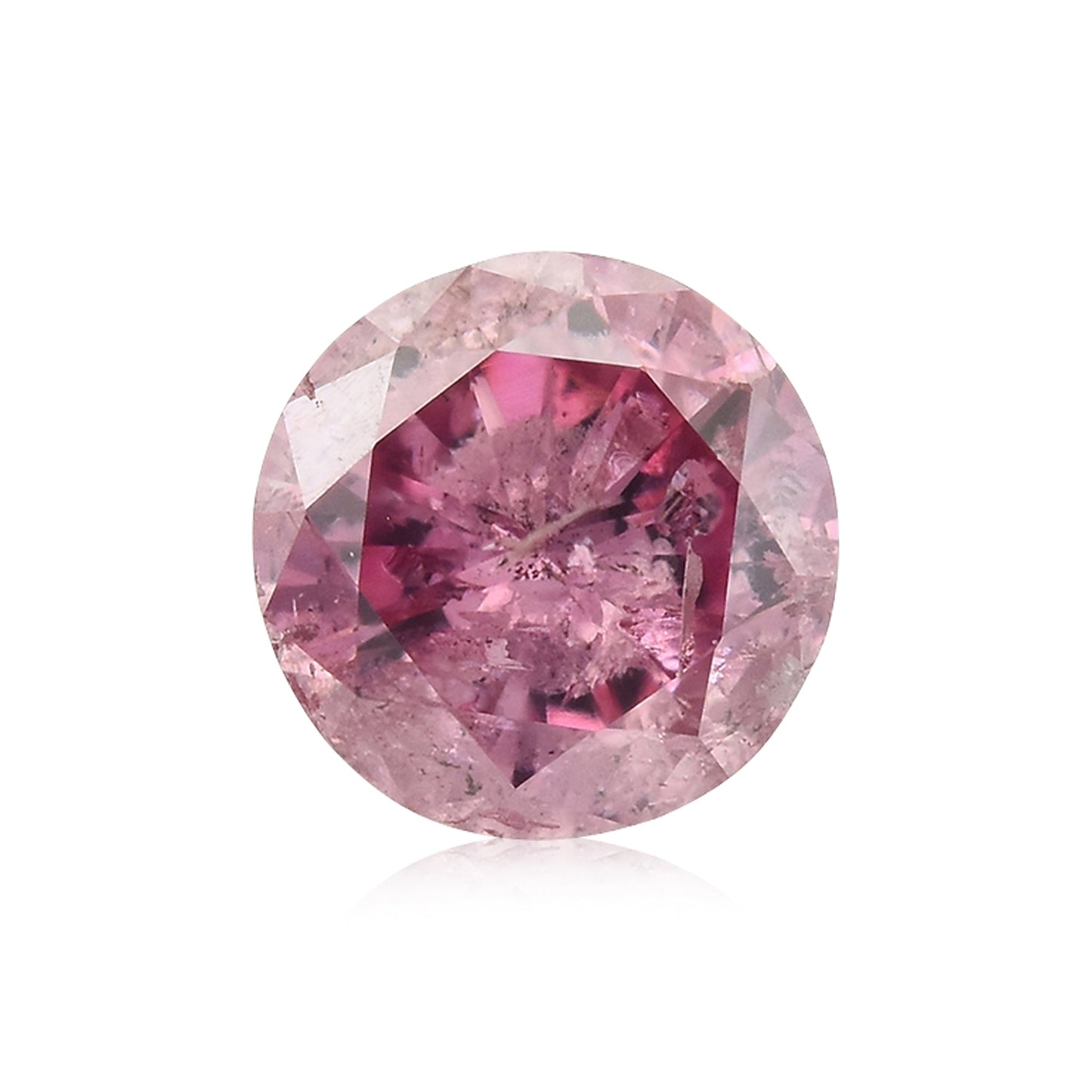 0,23 Karat Fancy Intense Purplish Pink Brillant (I2) GIA