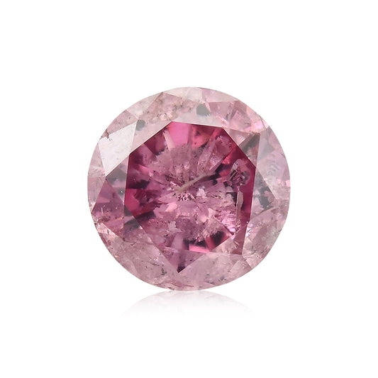 0,23 Karat Fancy Intense Purplish Pink Brillant (I2) GIA
