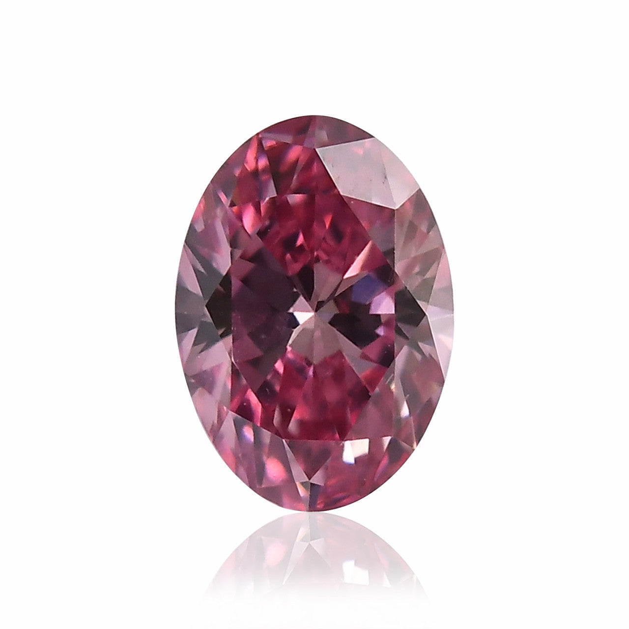 0.23 Carat Fancy Vivid Purplish Pink Oval Diamond SI1 GIA & ARGYLE