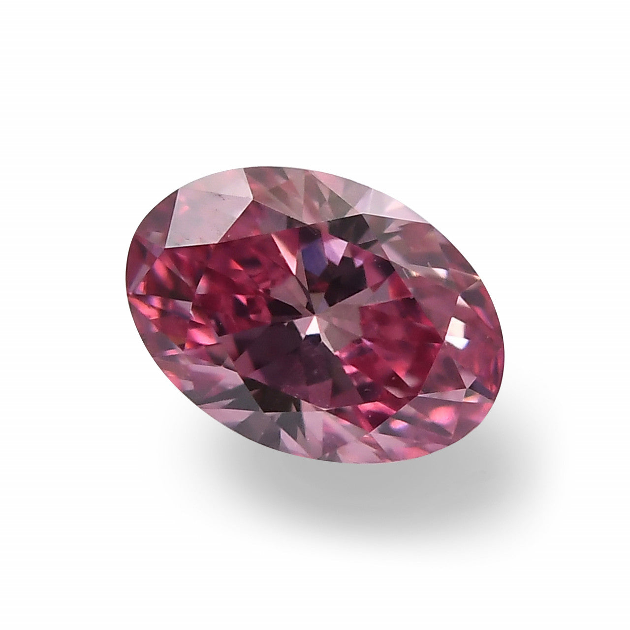 0.23 Carat Fancy Vivid Purplish Pink Oval Diamond SI1 GIA & ARGYLE