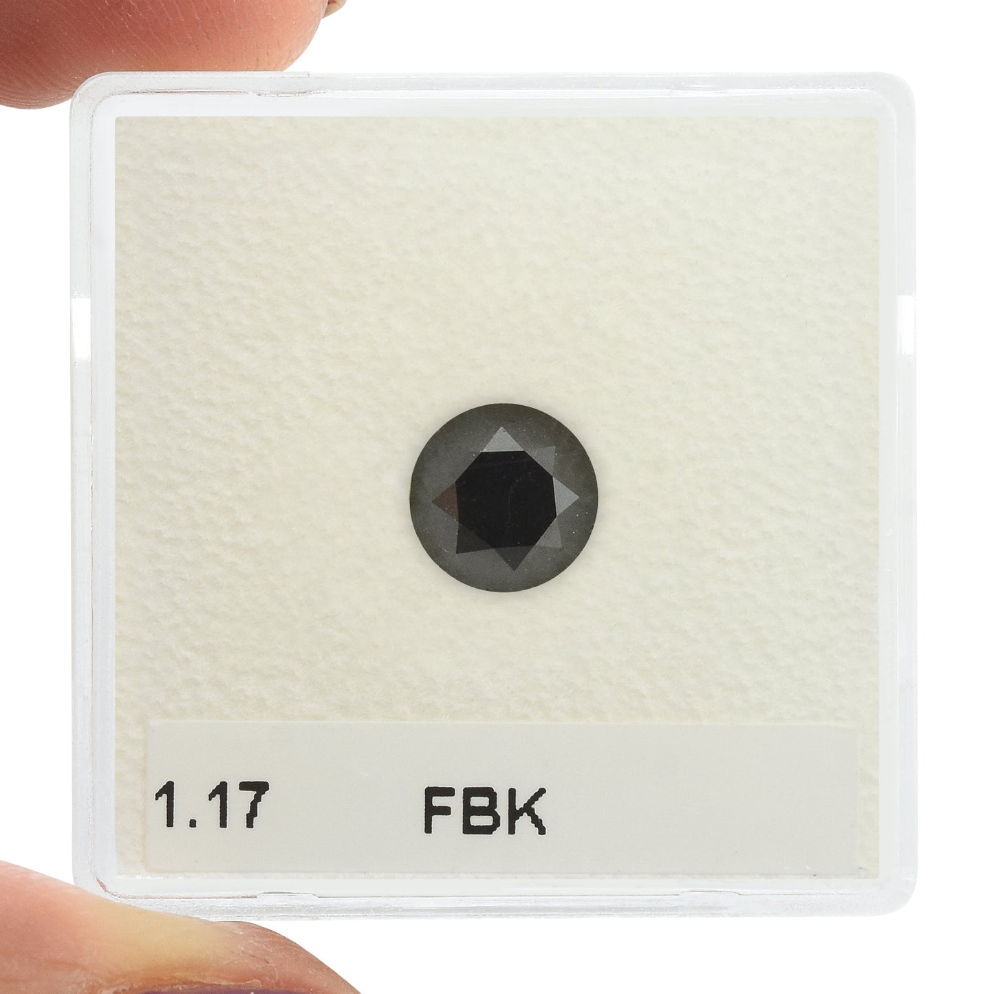 1,17 Karat Fancy Black Brillant Diamant, GIA-zertifiziert