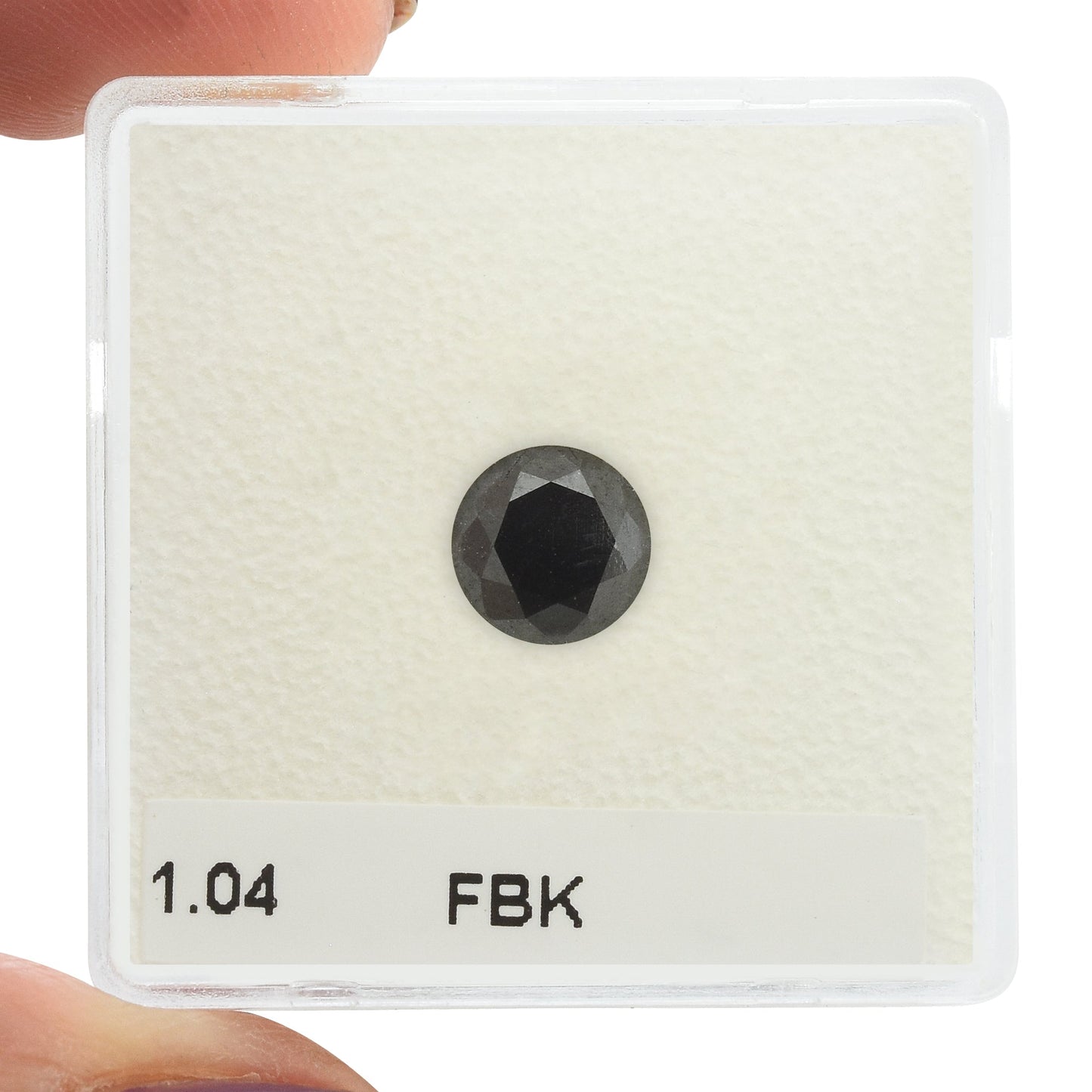 1,04 Karat Fancy Black Brillant-Diamant, GIA-zertifiziert