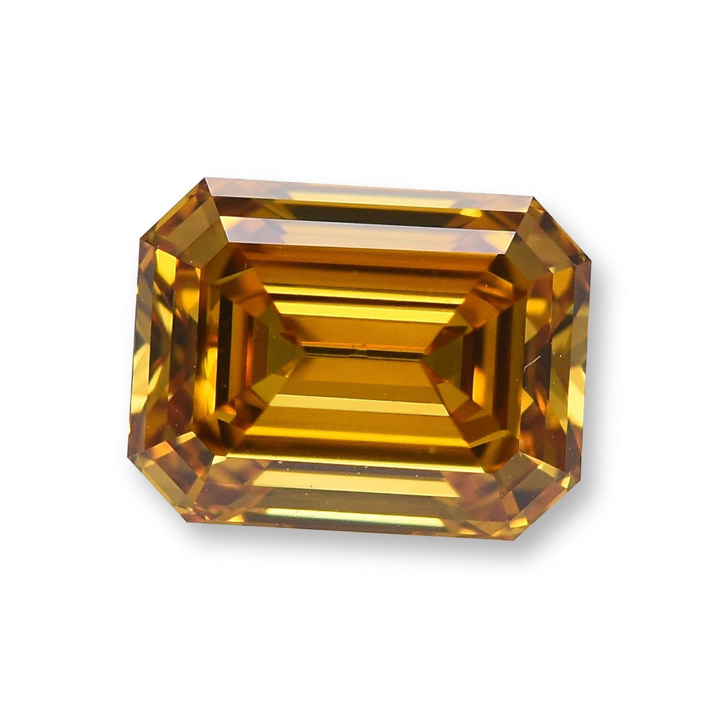 1,05 Karat Fancy Deep Yellow Orange Emerald Diamond VS1 GIA