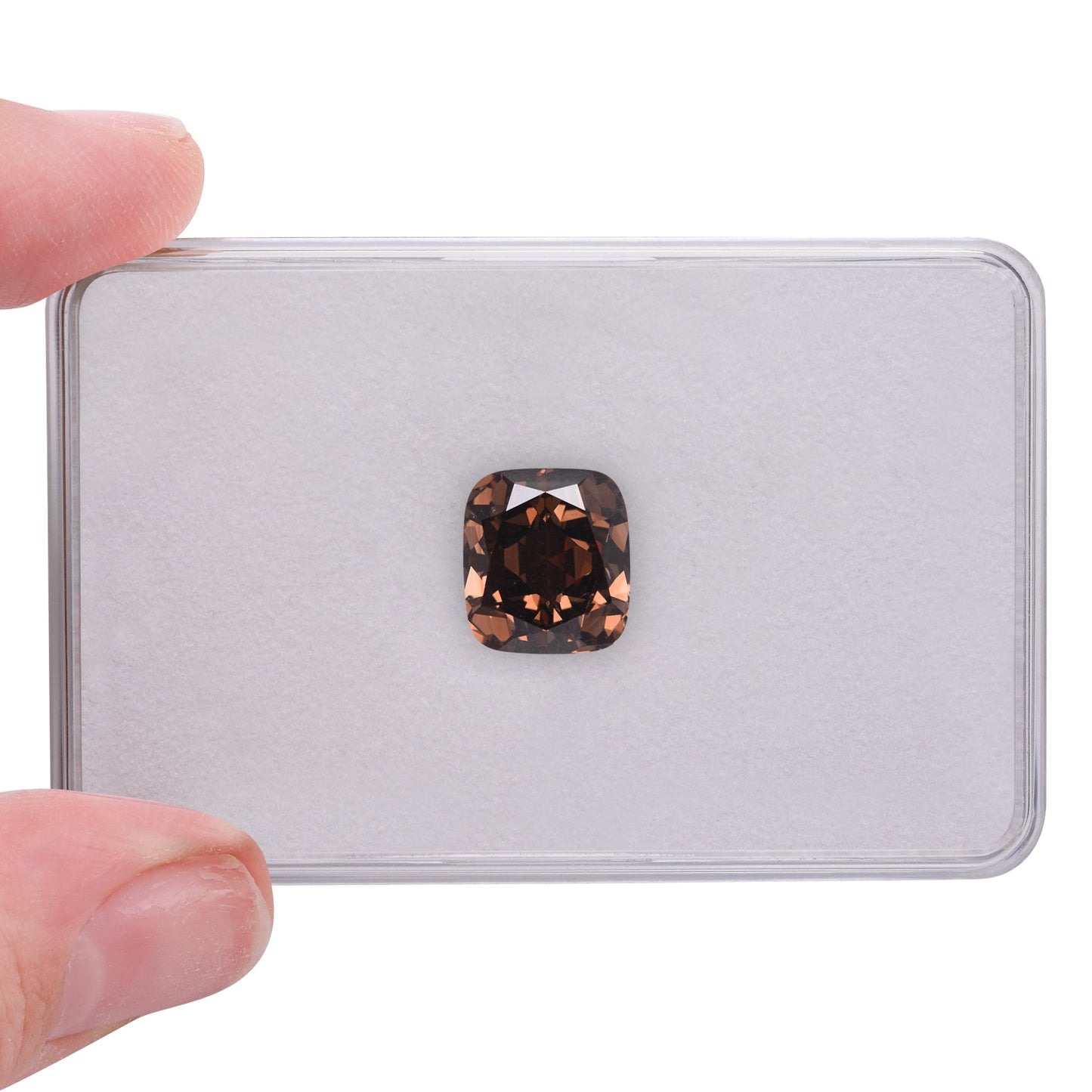 6,32 Karat Fancy Dark Pink Brown Cushion Diamond SI1 GIA