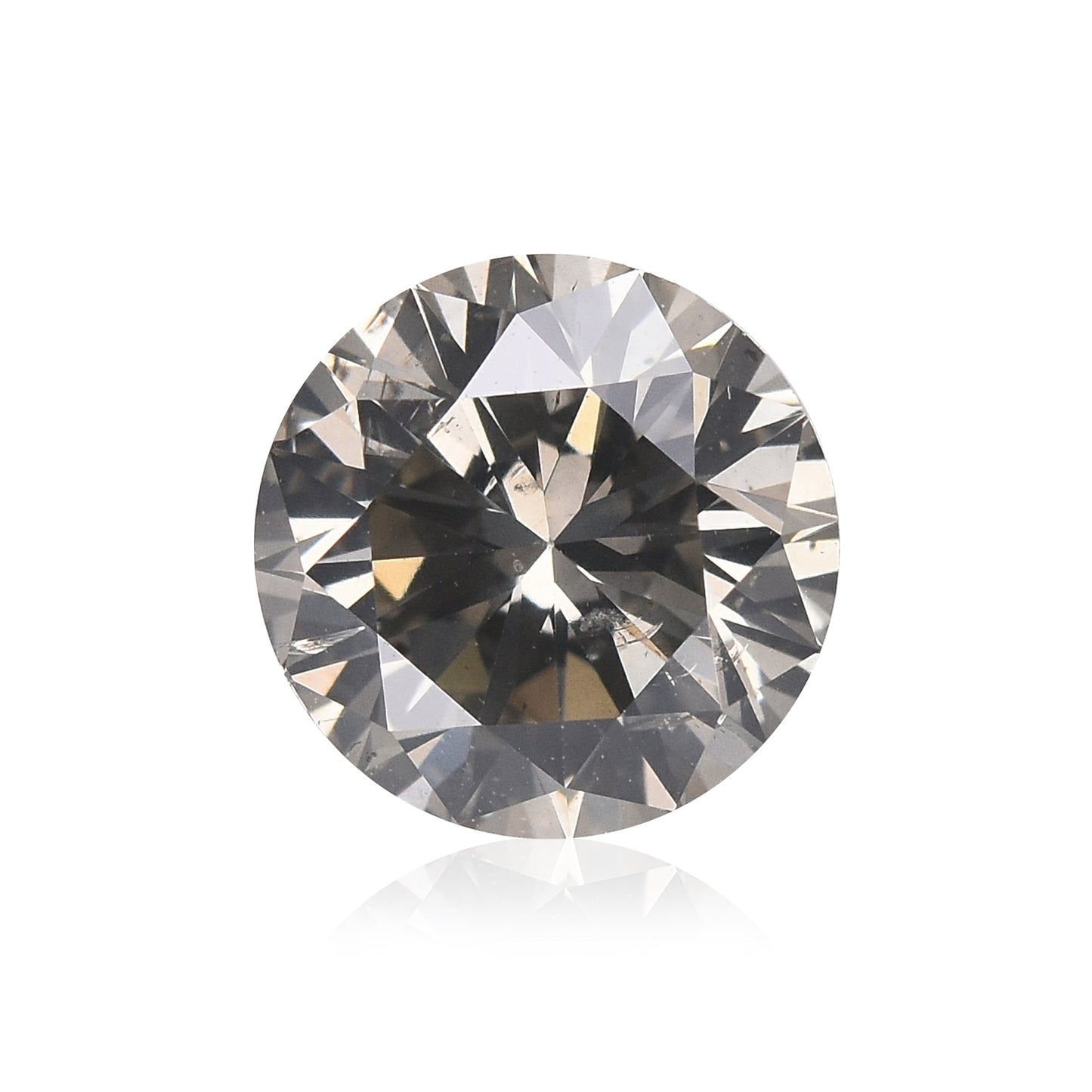 1,10 Karat Fancy Gray Rundbrillant Diamant I1 GIA