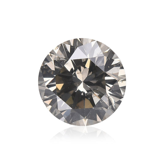 1,10 Karat Fancy Gray Rundbrillant Diamant I1 GIA