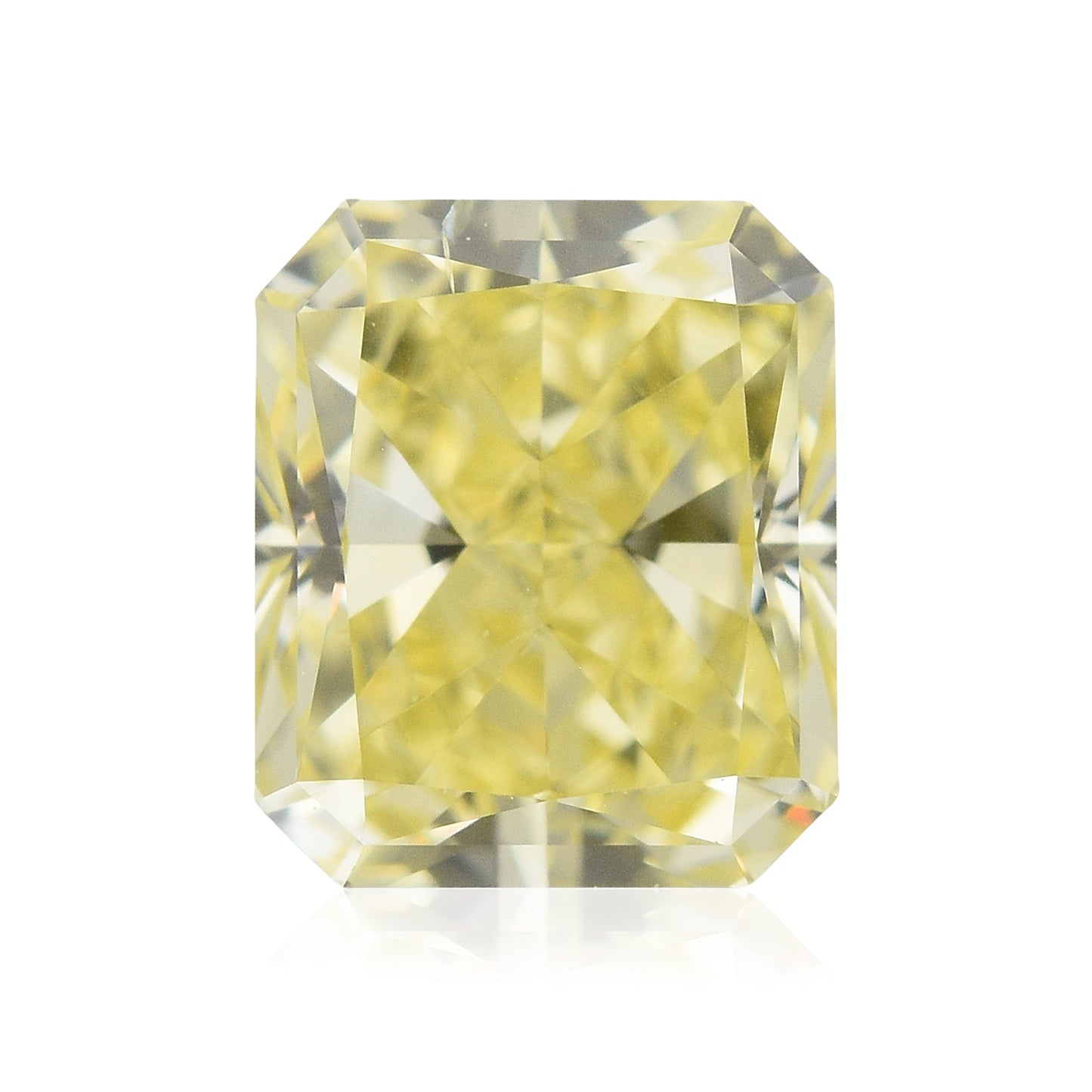 0,76 Karat Fancy Yellow Radiant SI2 GIA