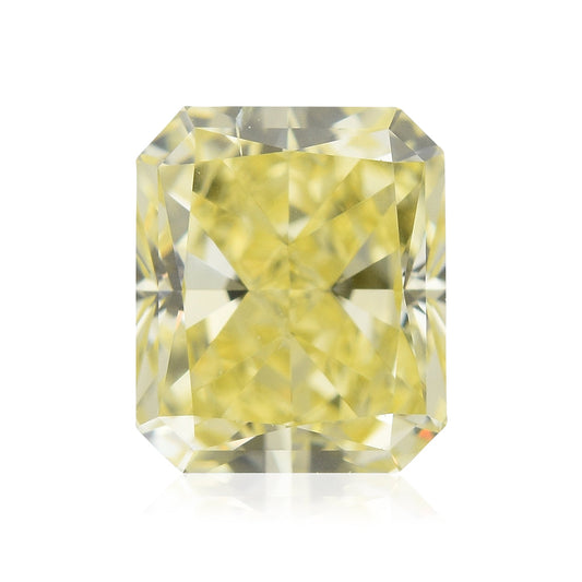0.76 Carat Fancy Yellow Radiant Diamond SI2 GIA