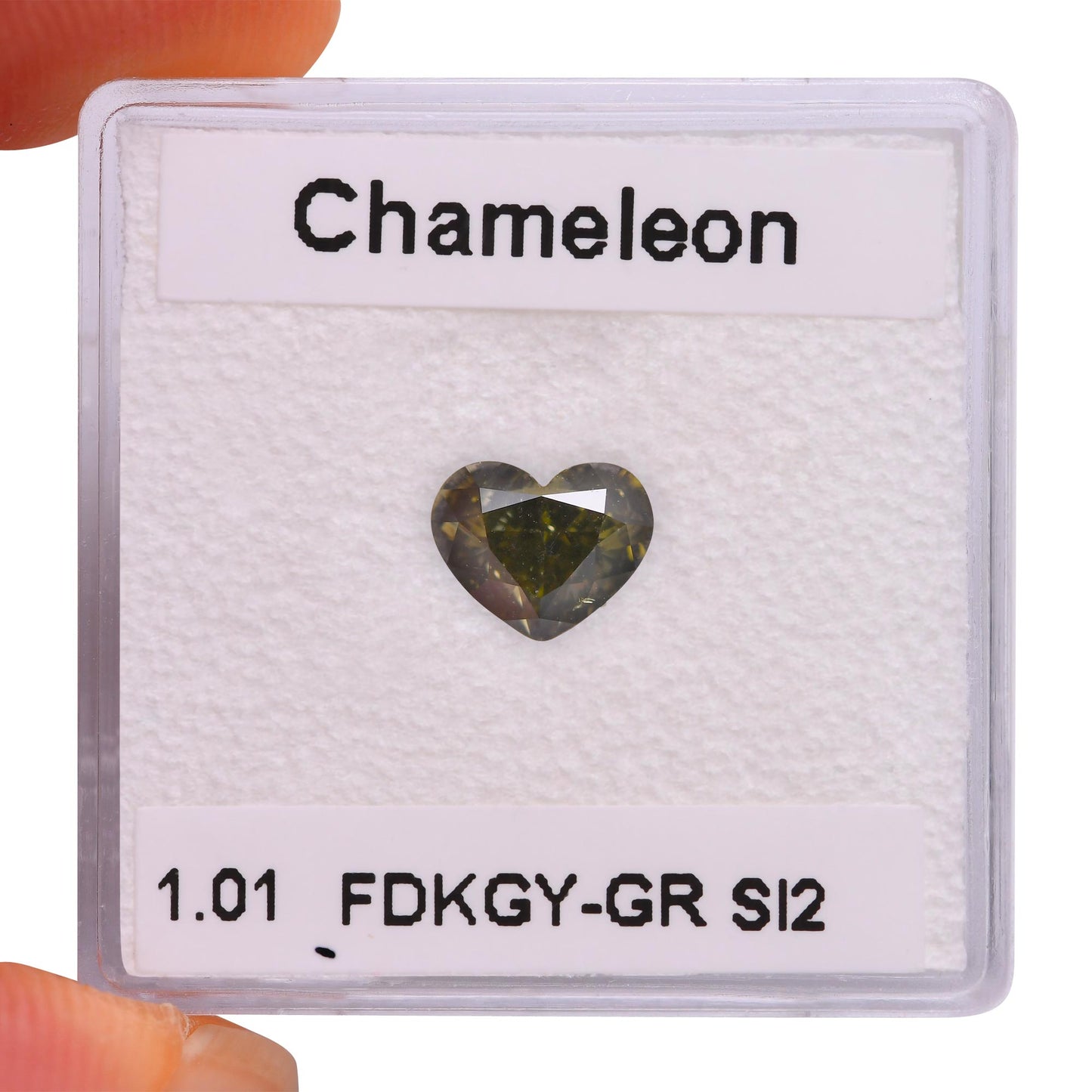 1,01 Karat Chamäleon-Herz-Diamant SI2 GIA