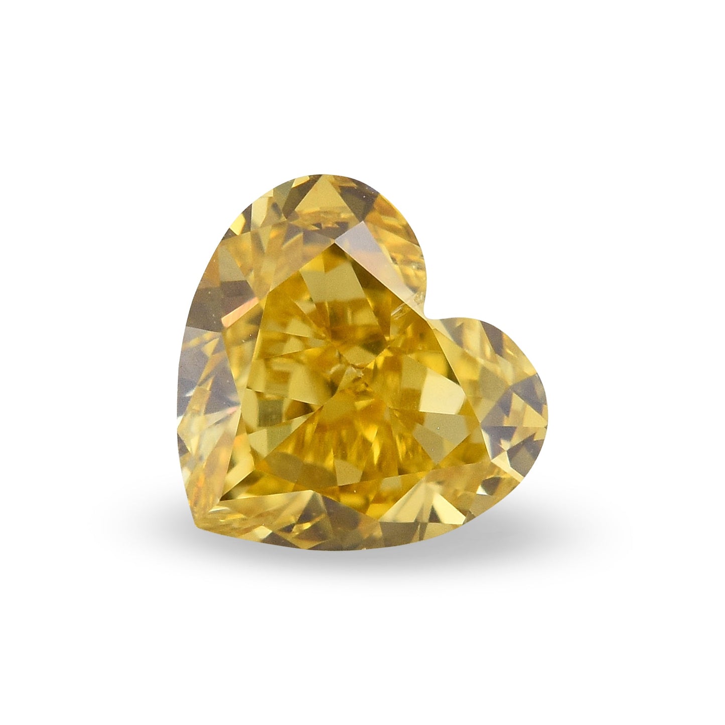 0,60 Karat Fancy Intense Orange Yellow Heart Diamond SI1 GIA