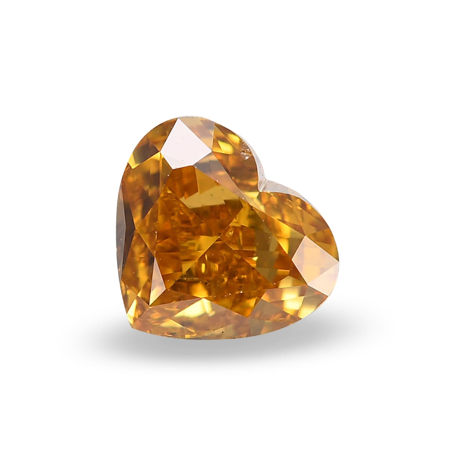 0,63 Karat Fancy Intense Orange Yellow Heart Diamant SI1 GIA