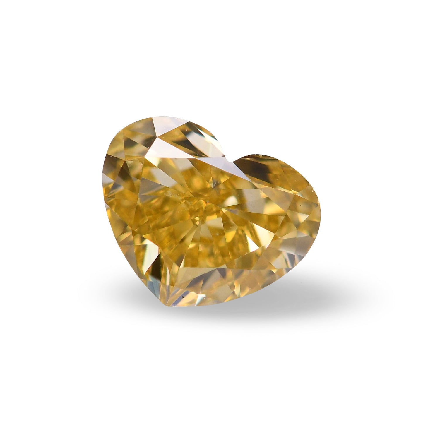 0,70 Karat Fancy Deep Yellow Heart Diamant SI1 GIA