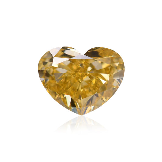 0,70 Karat Fancy Deep Yellow Heart Diamant SI1 GIA