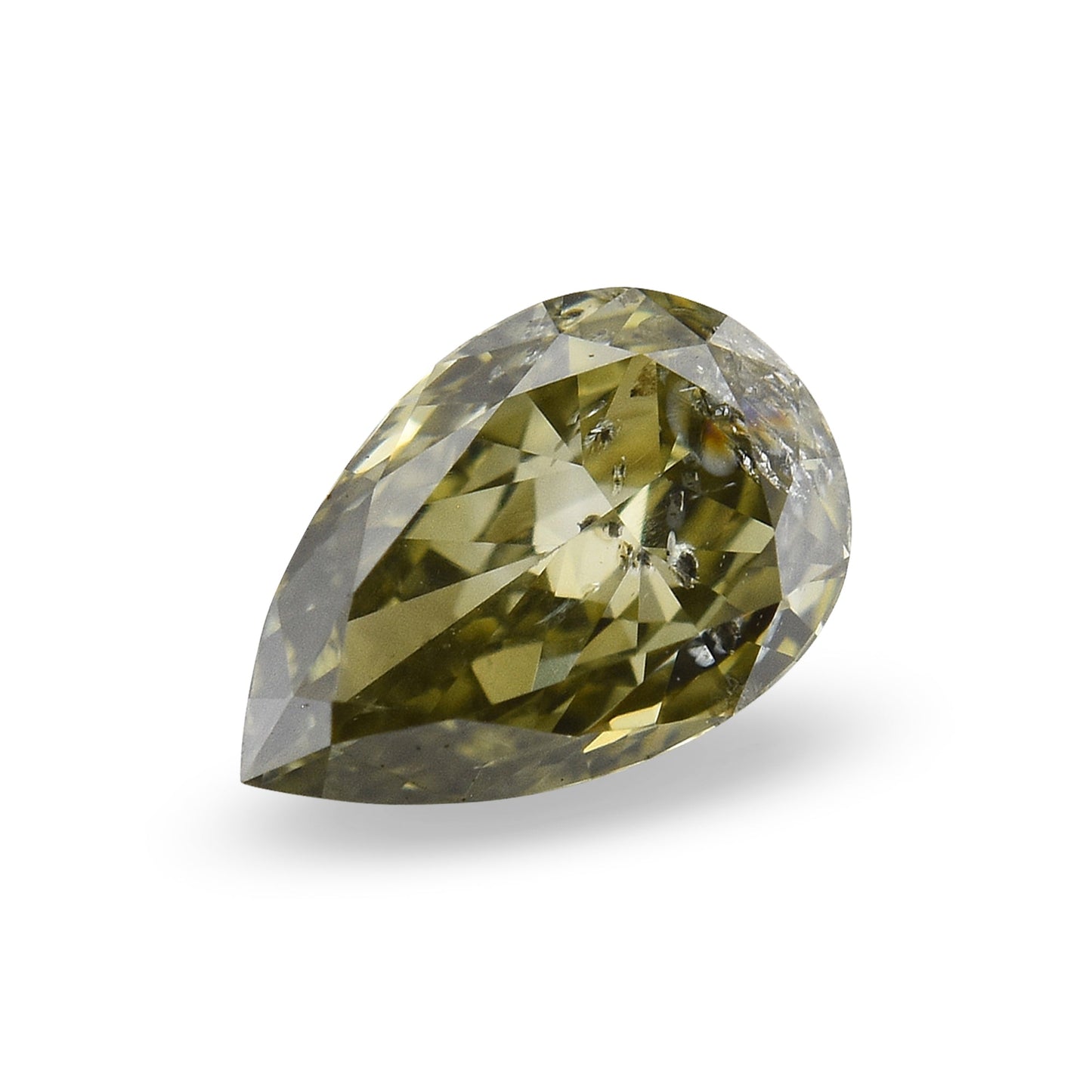 0,24 Karat Chamäleon-Birnen-Diamant (I2) GIA