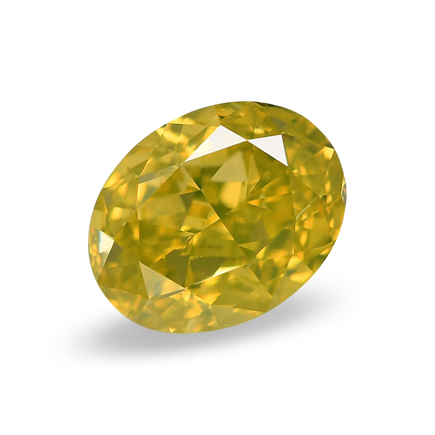 0,70 Karat Fancy Deep Yellow Ovaler Diamant VS1 GIA