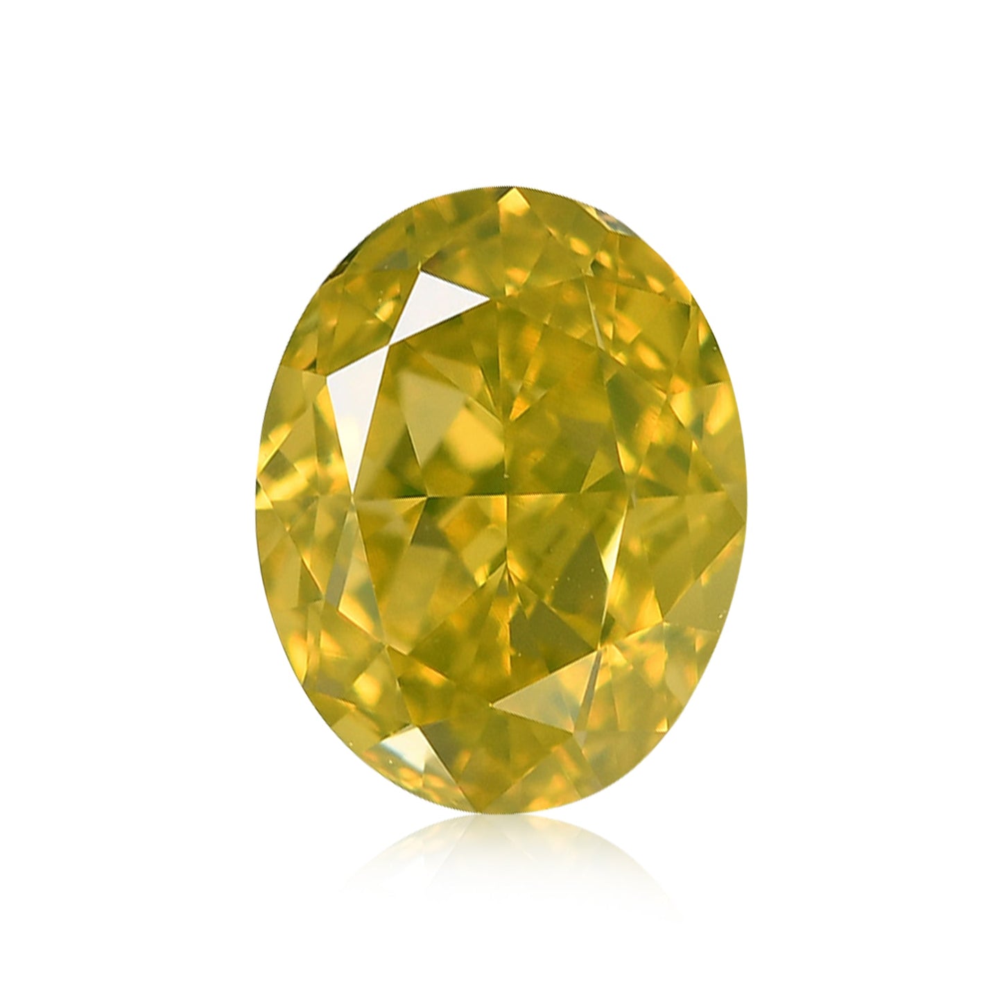 0,70 Karat Fancy Deep Yellow Ovaler Diamant VS1 GIA