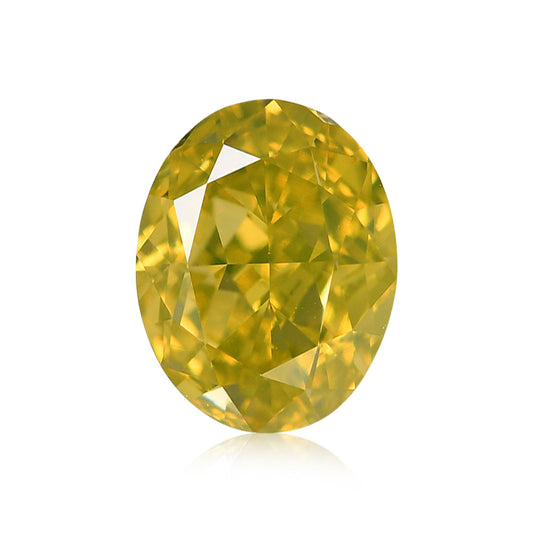 0,70 Karat Fancy Deep Yellow Ovaler Diamant VS1 GIA