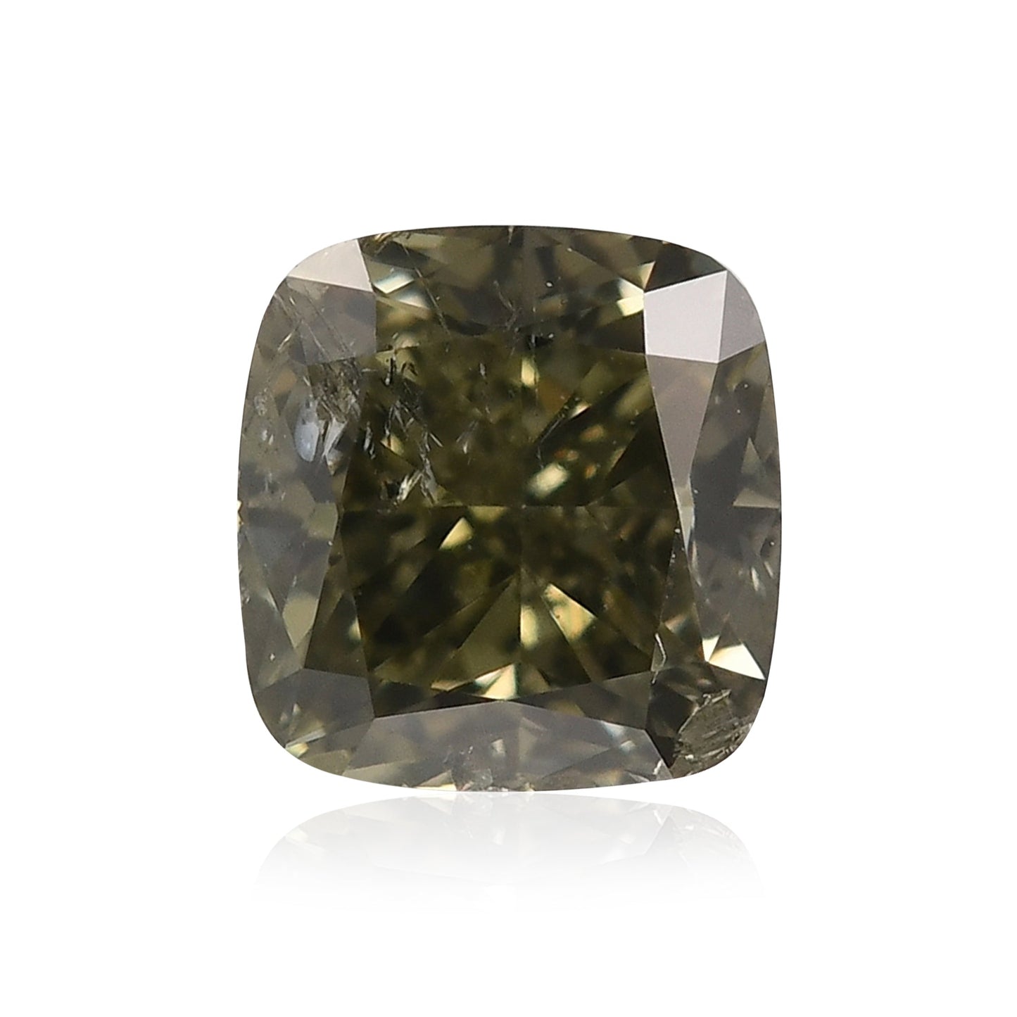 0,38 Karat Chamäleon-Kissen-Diamant I2 GIA