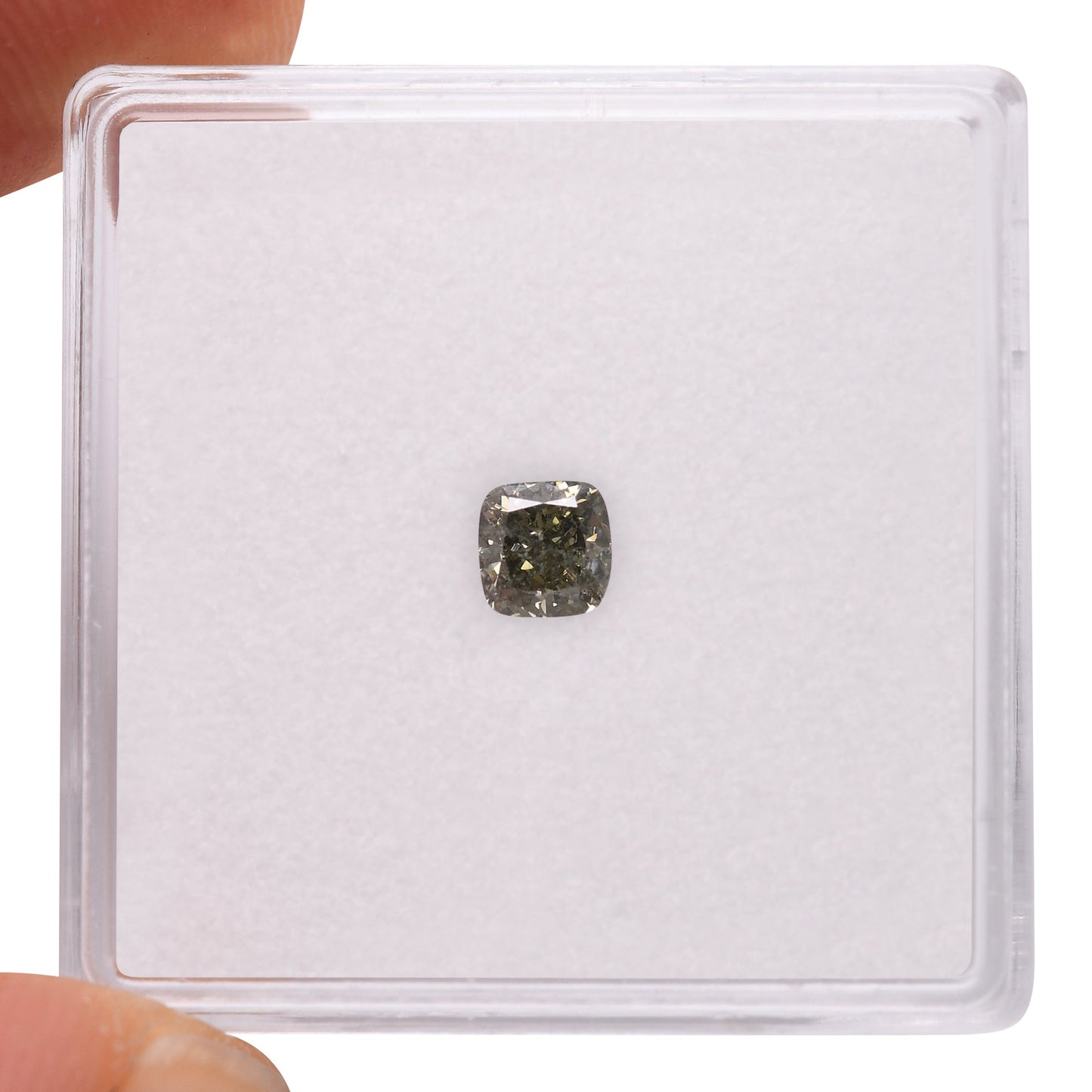 0,38 Karat Chamäleon-Kissen-Diamant I2 GIA