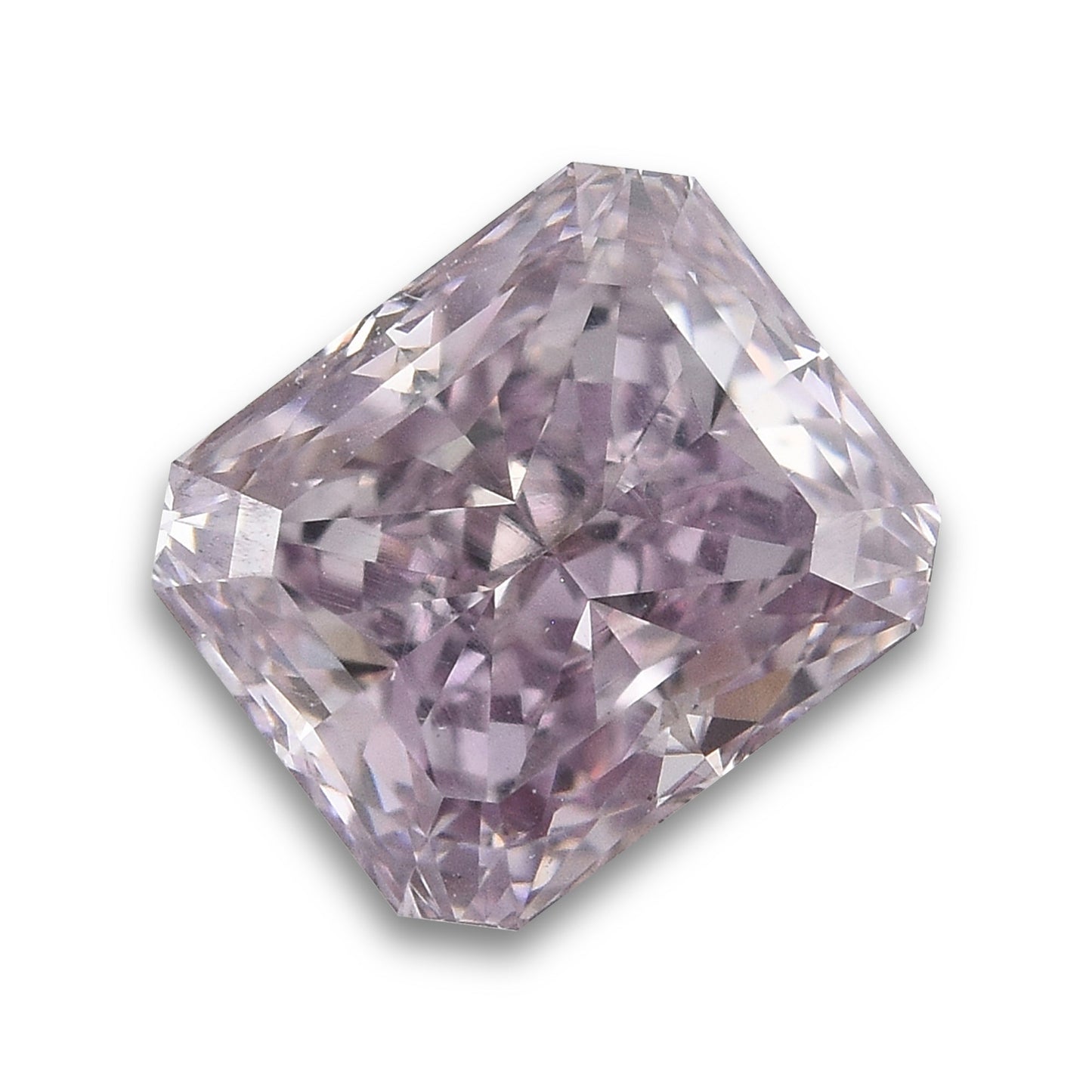 1,02 Karat Fancy Brownish Purple Pink Radiant Diamant VS2 GIA