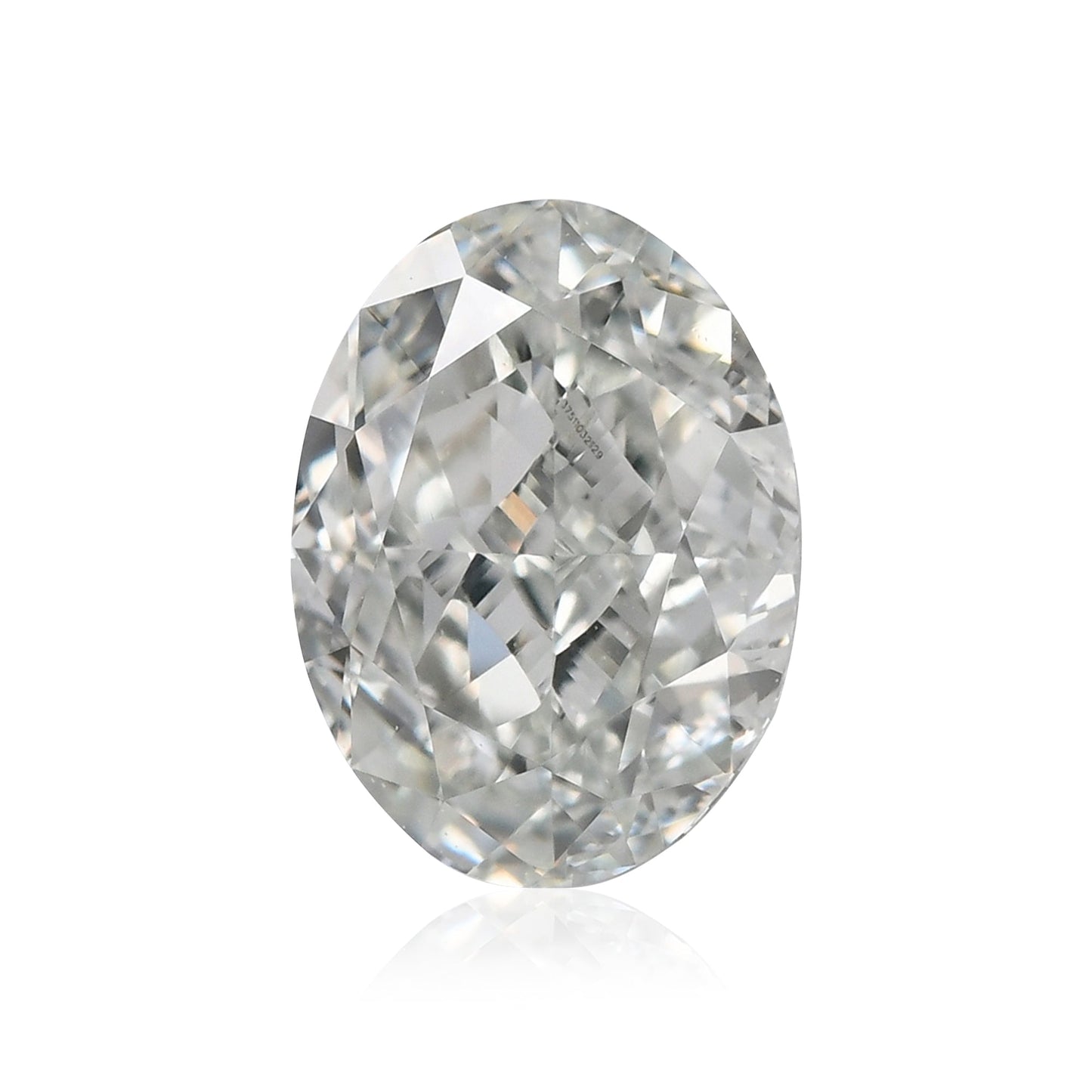 0,82 Karat hellgrüner ovaler Diamant VS1 GIA