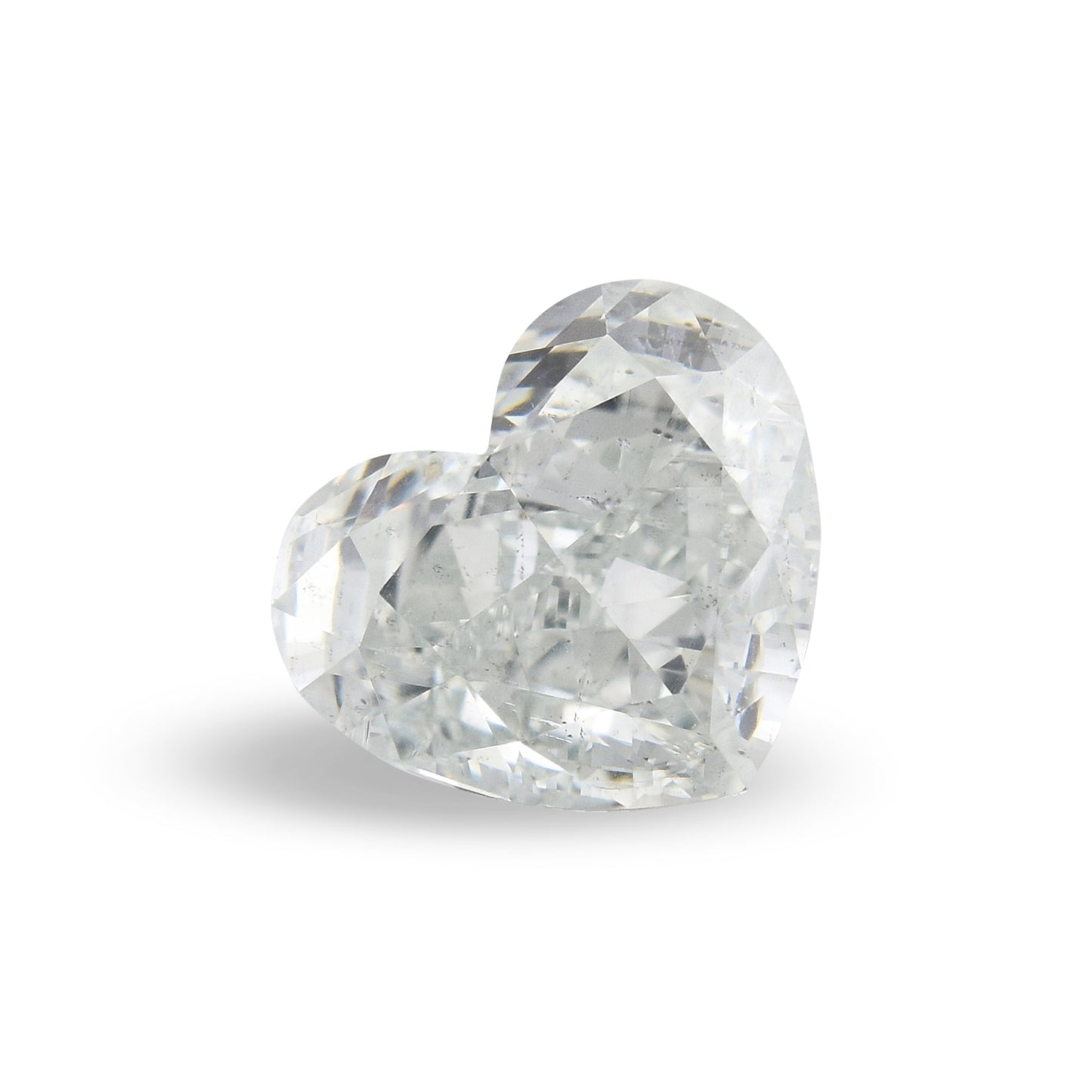 1,12 Karat hellgrüner Herzdiamant SI2 GIA