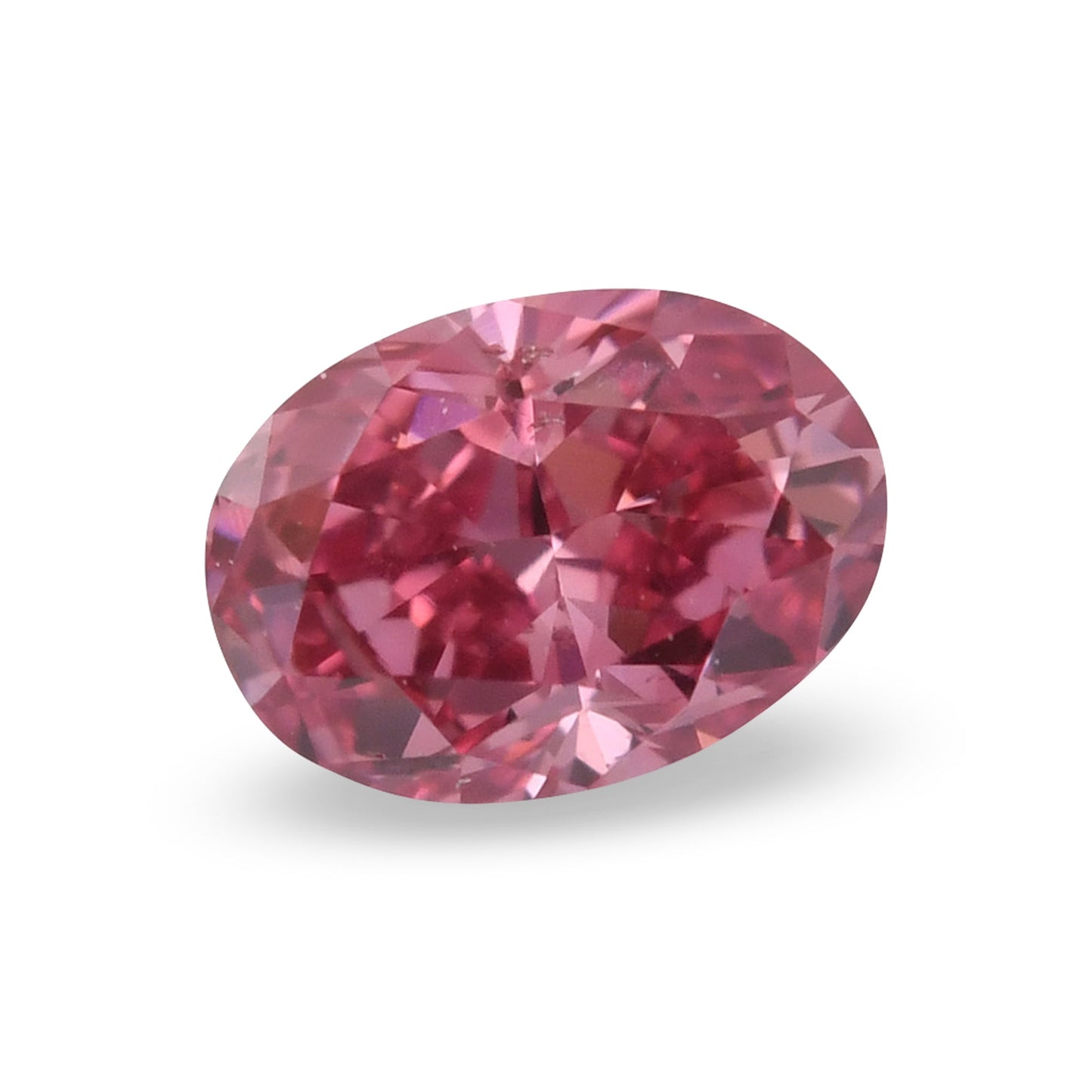 0,13 Karat Fancy Vivid Pink Ovaler Diamant (VS) GIA
