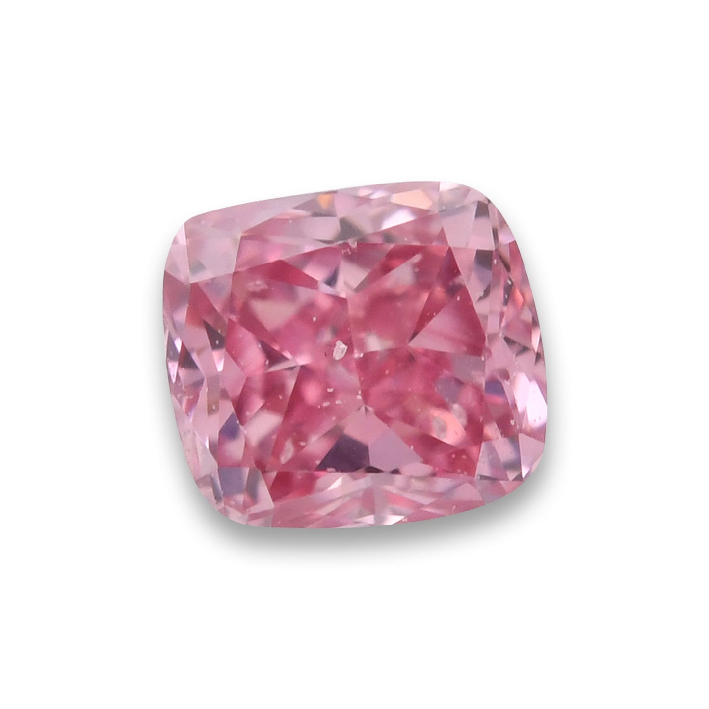 0,16 Karat Fancy Intense Purplish Pink Cushion Diamond SI2 GIA