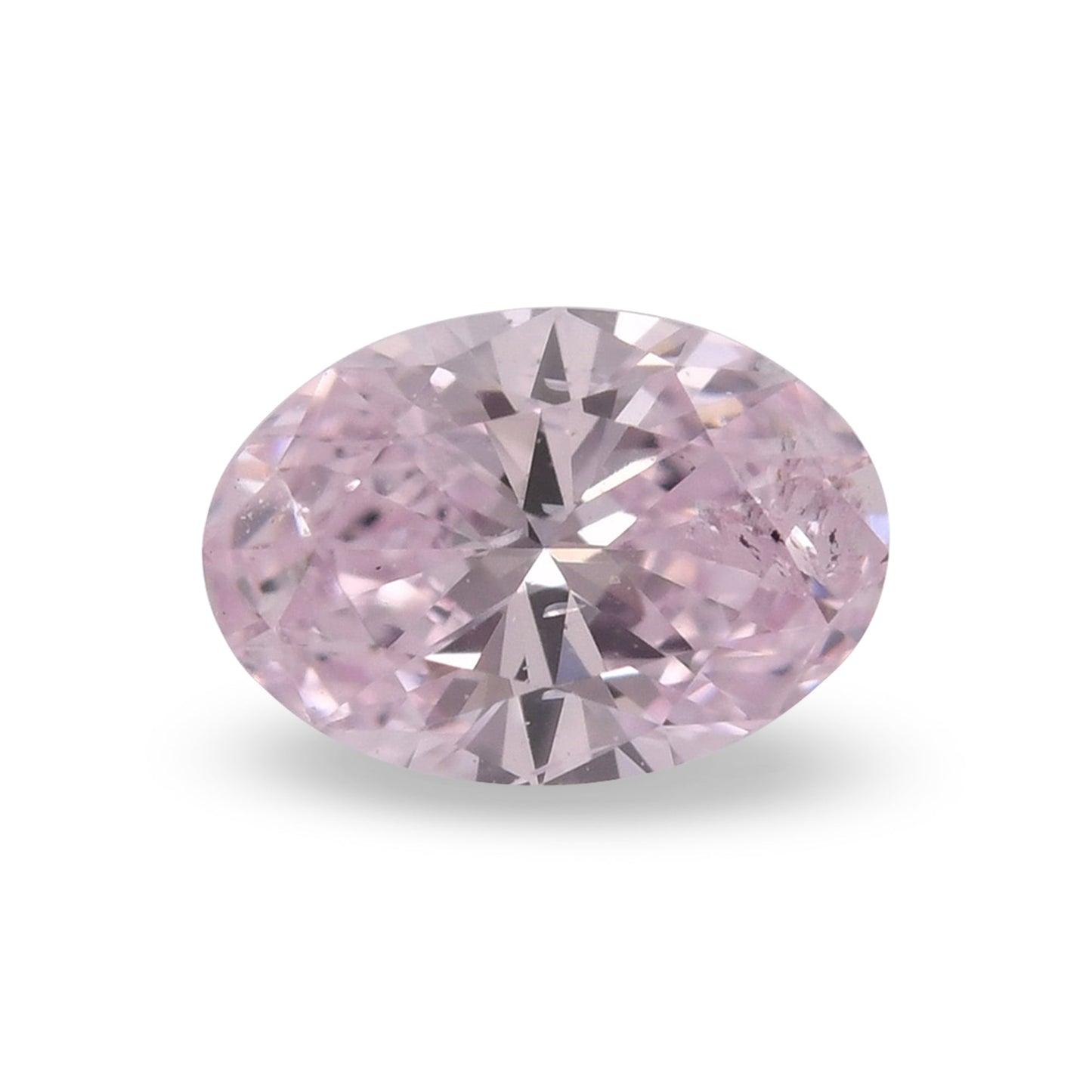 0,26 Karat Fancy Light Purplish Pink Ovaler Diamant (VS-SI) GIA