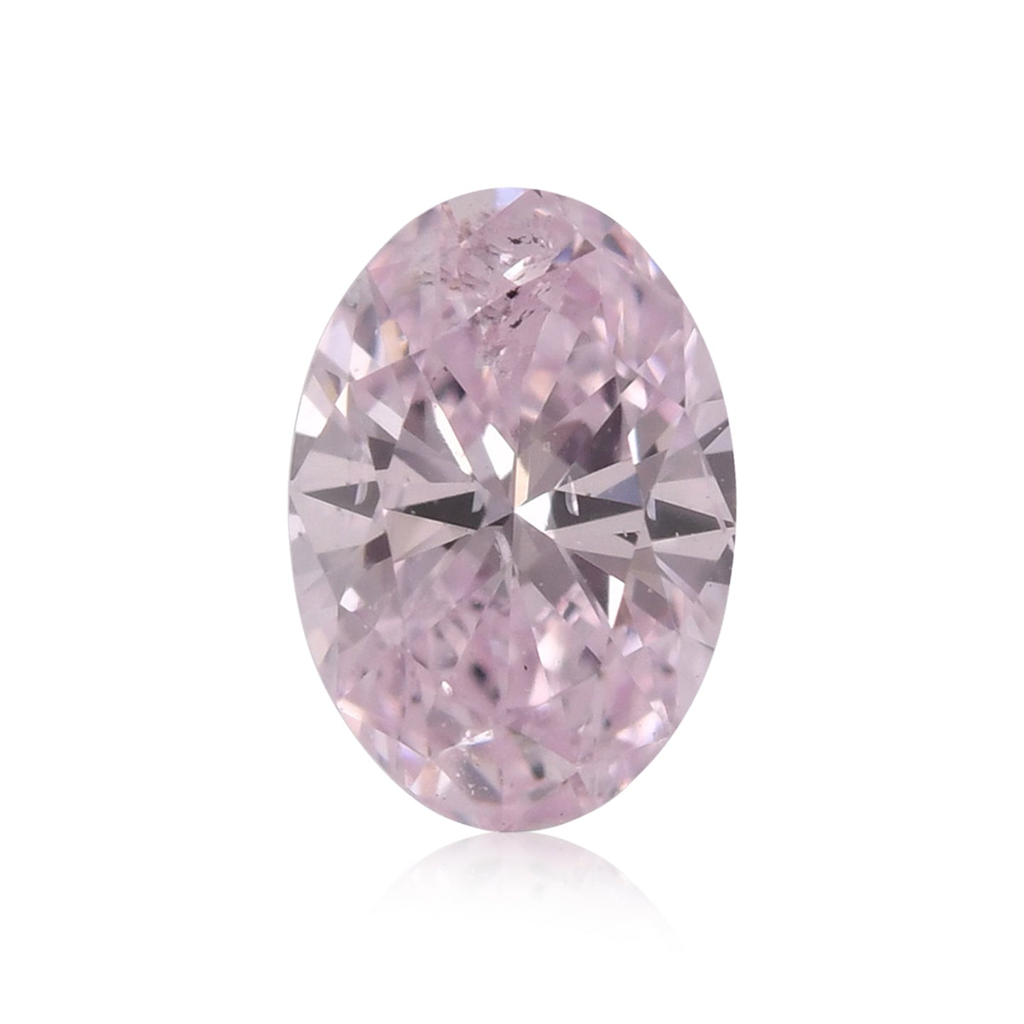 0,26 Karat Fancy Light Purplish Pink Ovaler Diamant (VS-SI) GIA