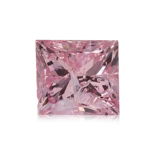 0,24 Karat Fancy Intense Pink Princess Diamant (SI1-I1) GIA