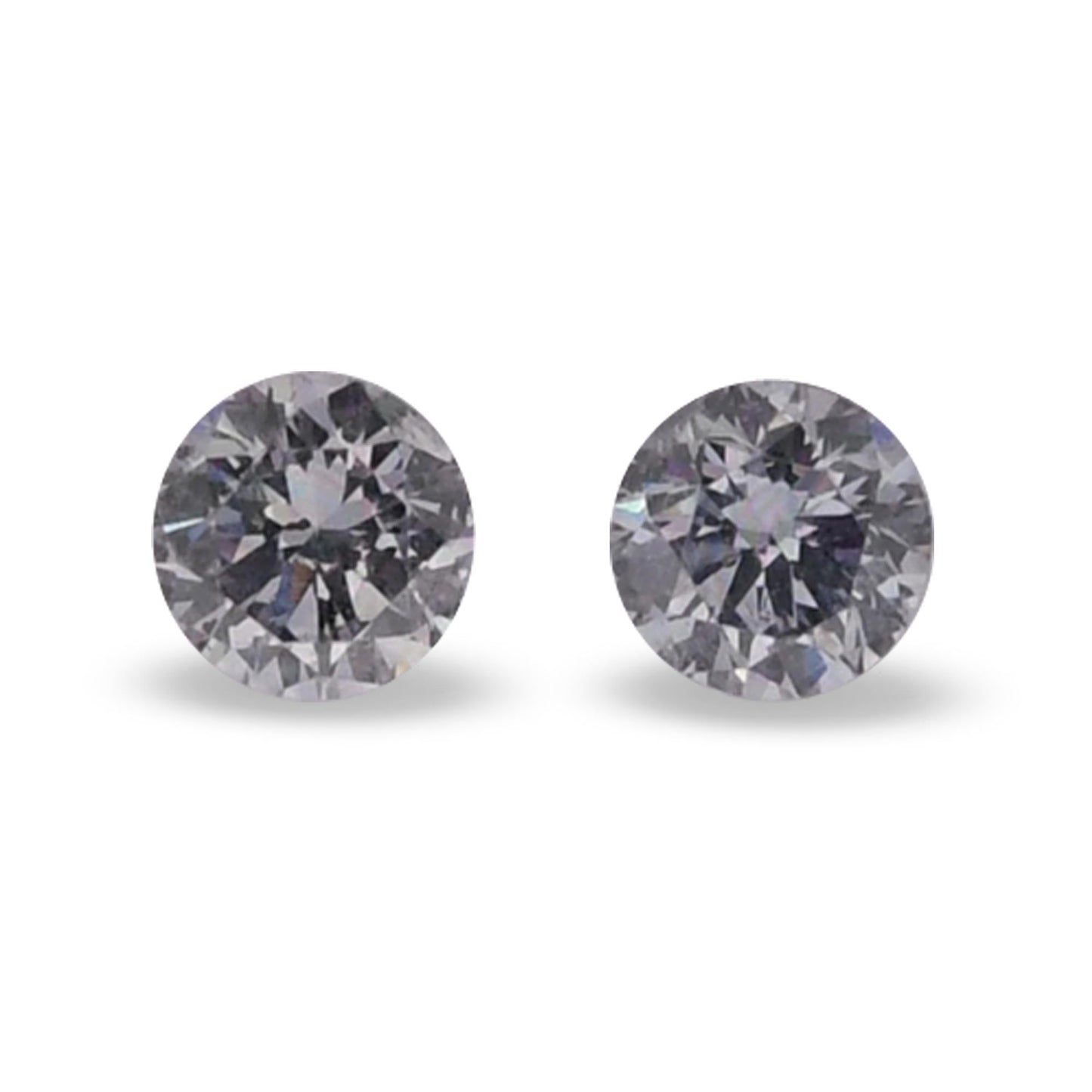 0,11 Karat Fancy Bluish Gray Round Diamonds I1 IGI