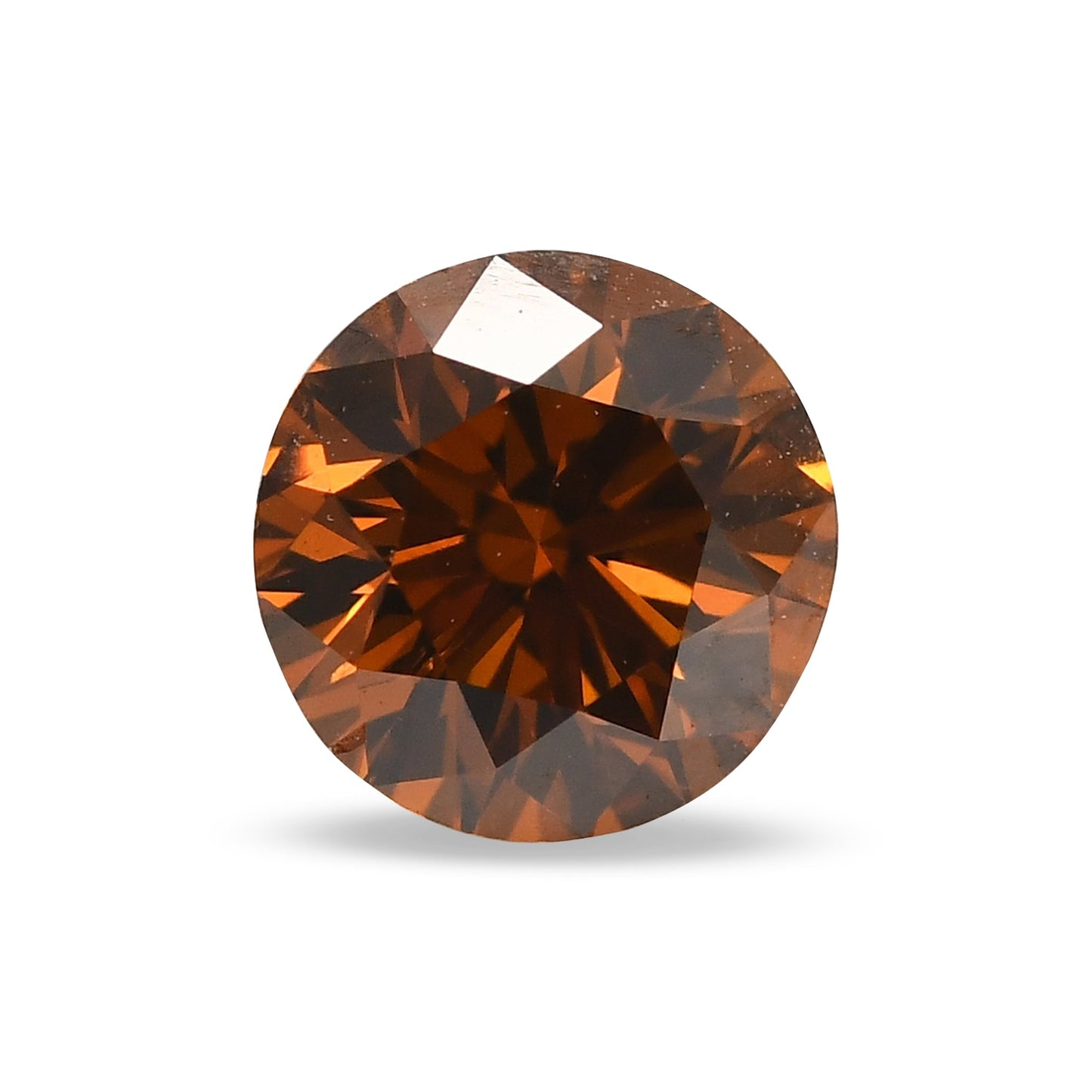 0,59 Karat Fancy Deep Yellowish Orange Rundbrillant (I1) GIA