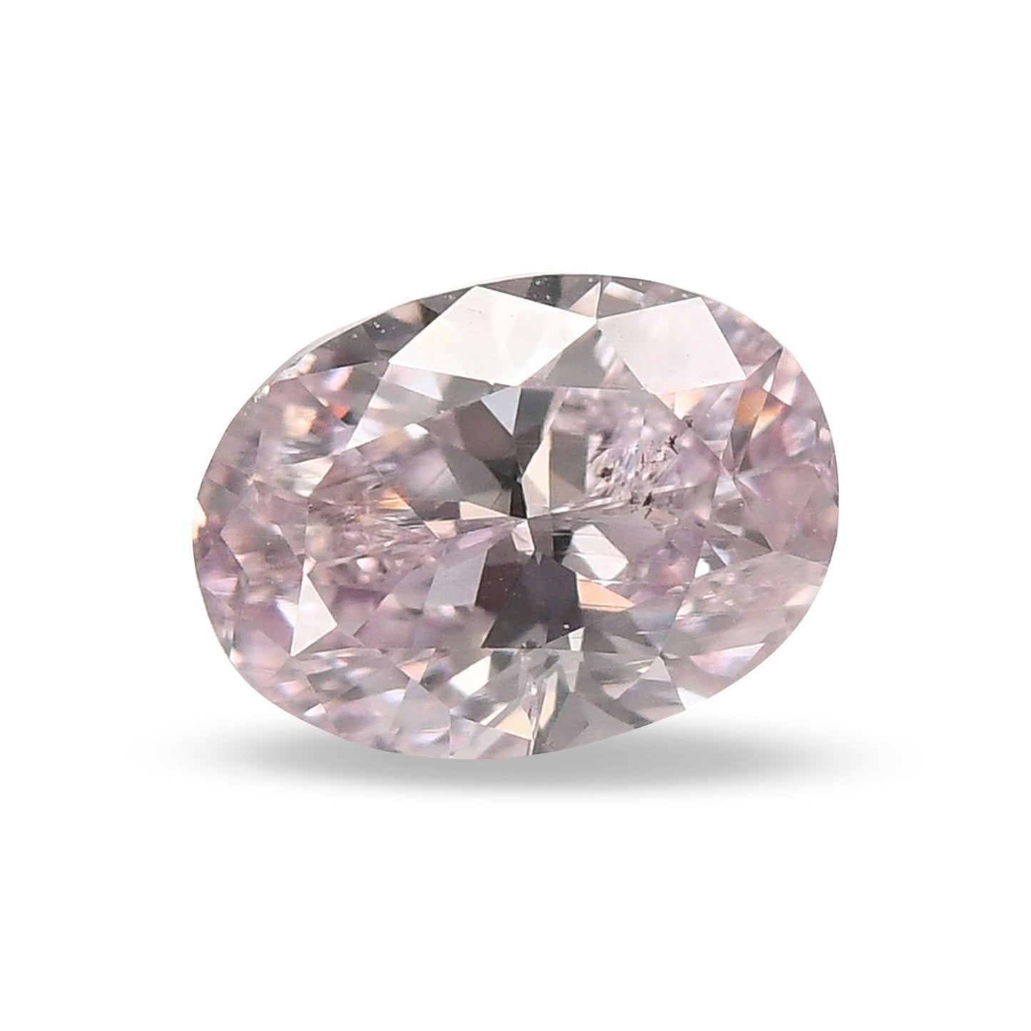 0,39 Karat Fancy Light Purplish Pink Ovaler Diamant (I1) GIA