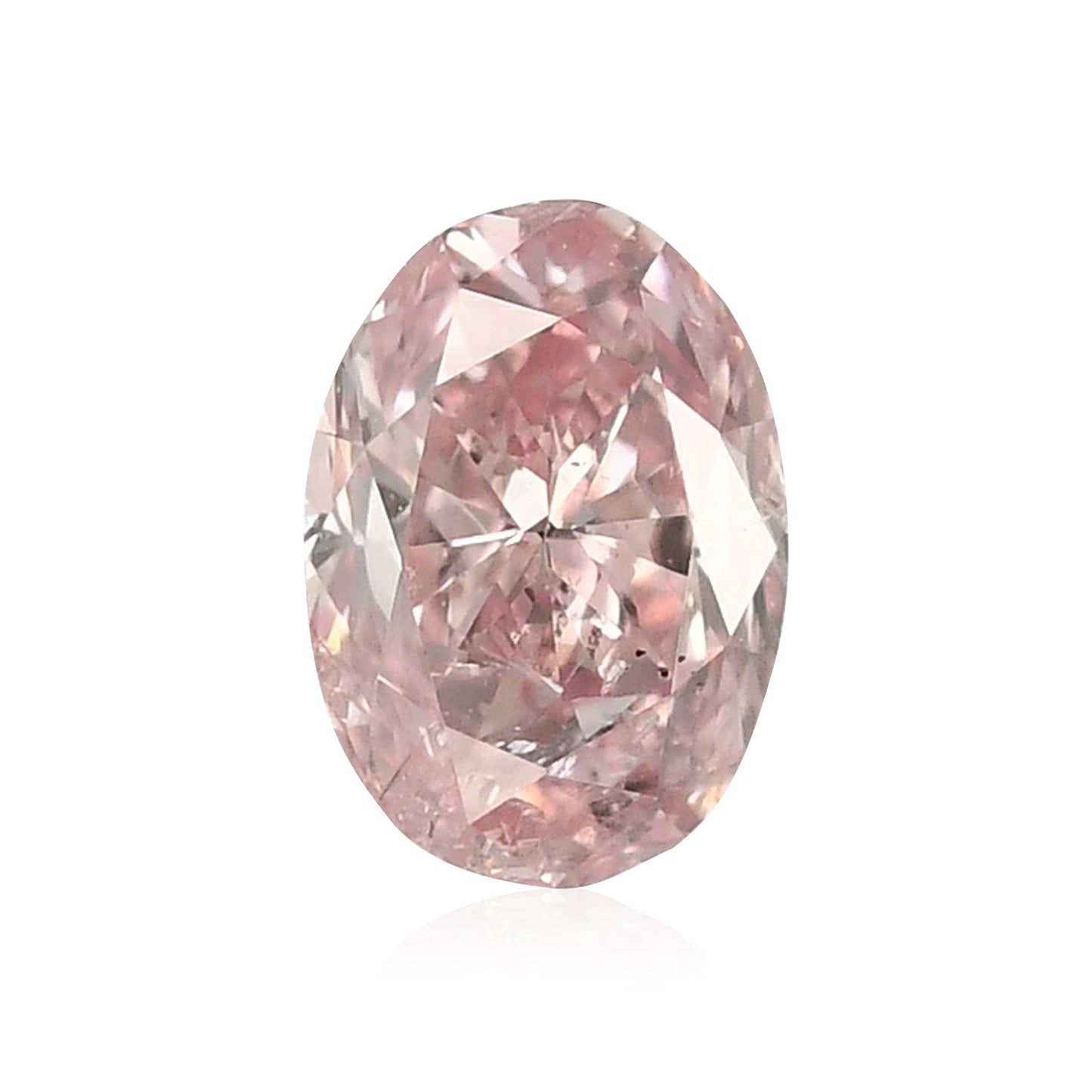 0,20 Karat Fancy Pink Ovaler Diamant (I1) GIA