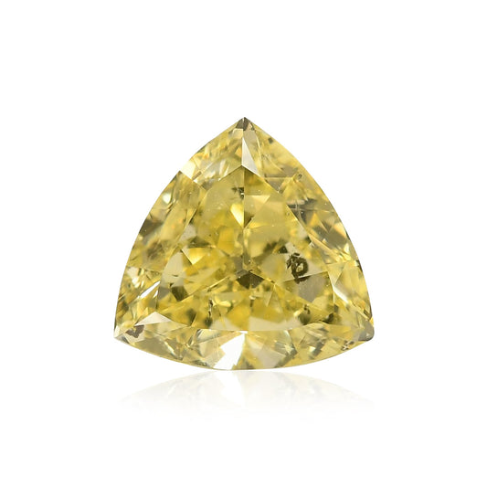 0,48 Karat Fancy Yellow Trilliant Diamant (I1) GIA