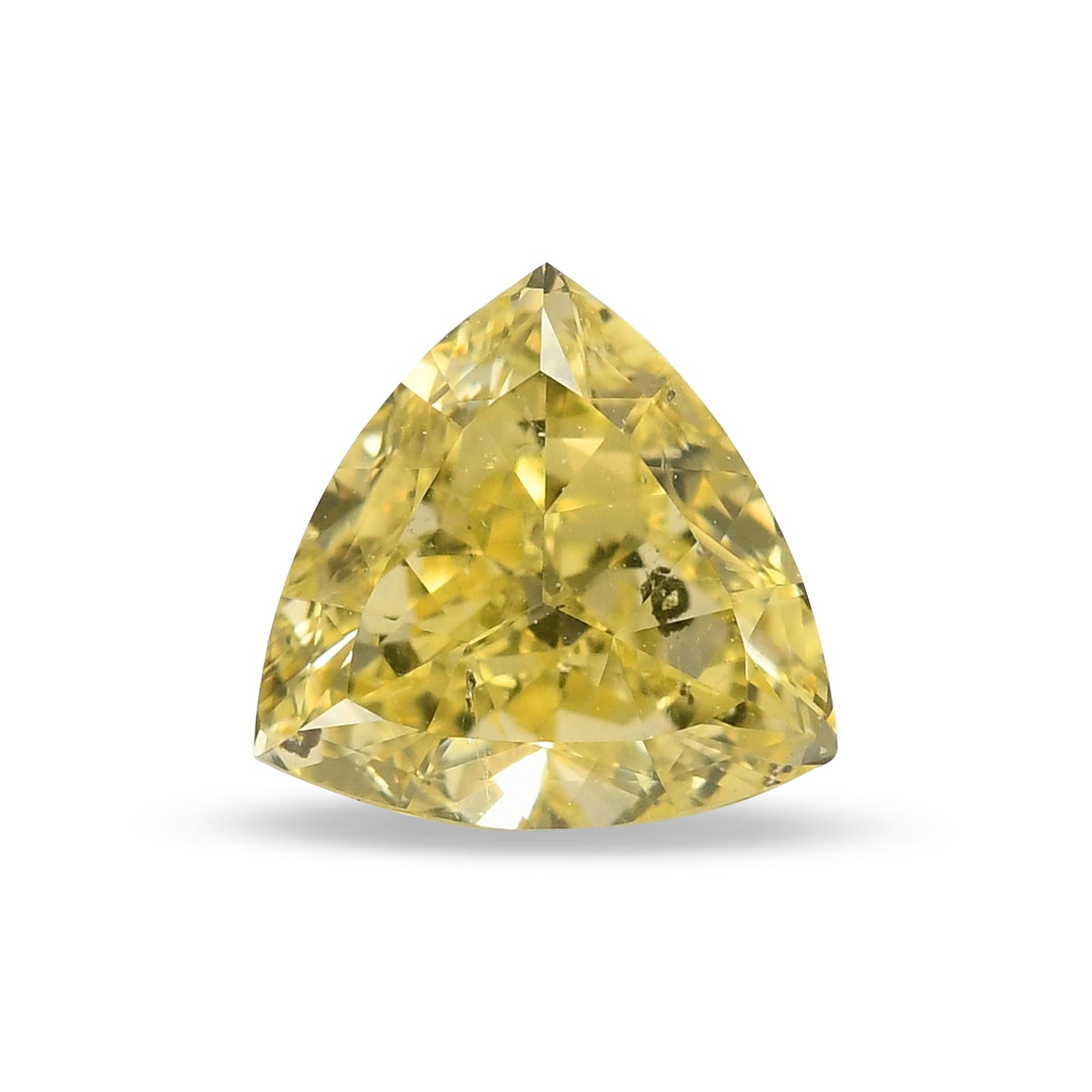0,48 Karat Fancy Yellow Trilliant Diamant (I1) GIA